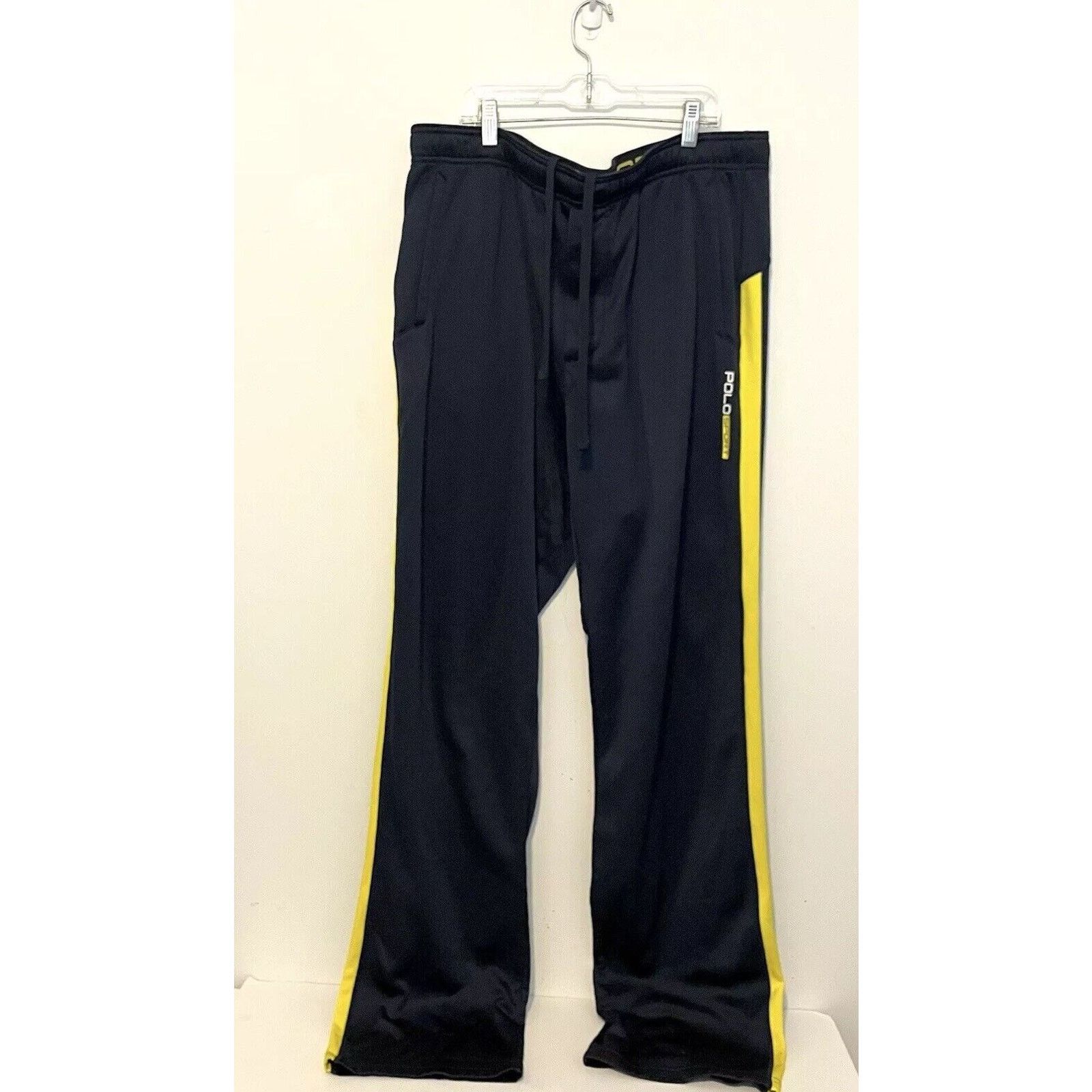 Polo Ralph Lauren × Ralph Lauren 2000s Polo Sport Ralph Lauren Sweatpants Navy Yellow Sz XLT Size US 38 / EU 54 - 1 Thumbnail