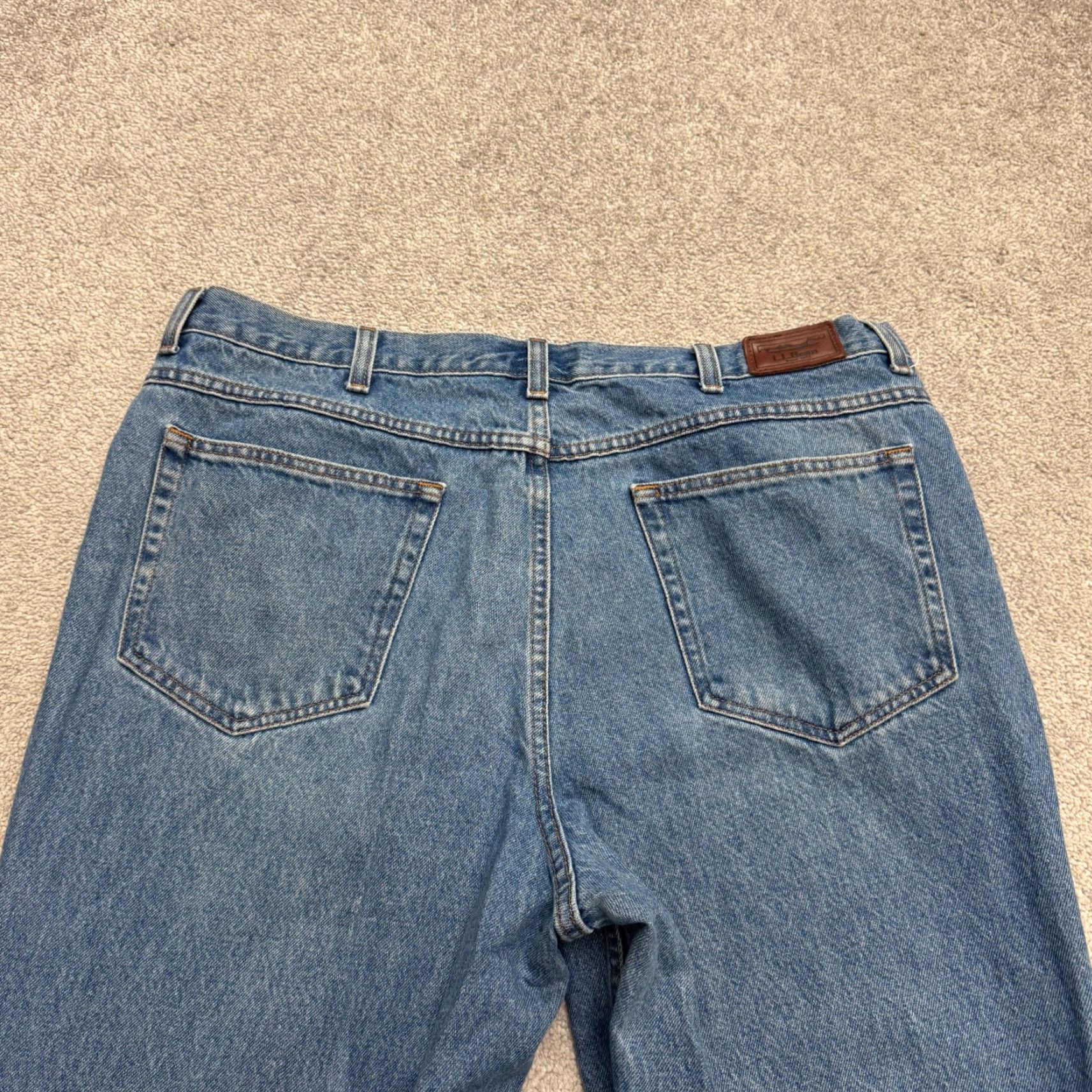 Vintage L.L. Bean Jeans Mens 40x32 Blue Denim Classic Straight 100% Cotton Casual Size US 40 / EU 56 - 5 Thumbnail