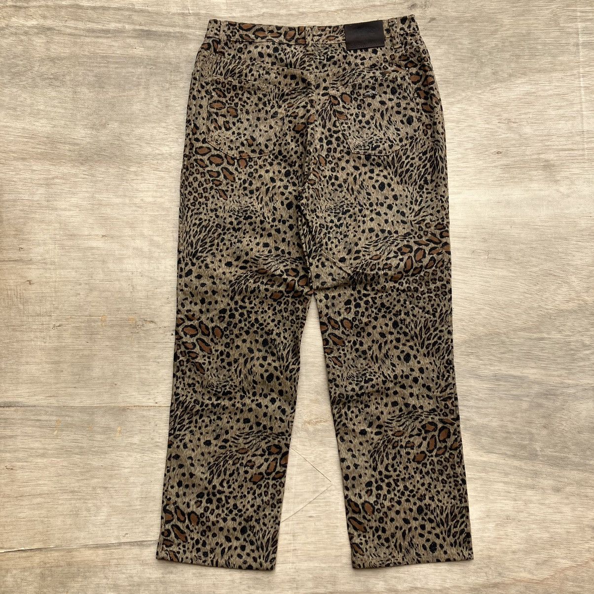 Designer × Krizia Uomo × Vintage KRIZIA JEANS CAMO TIGER STRETCH PANTS Size 31" - 8 Thumbnail