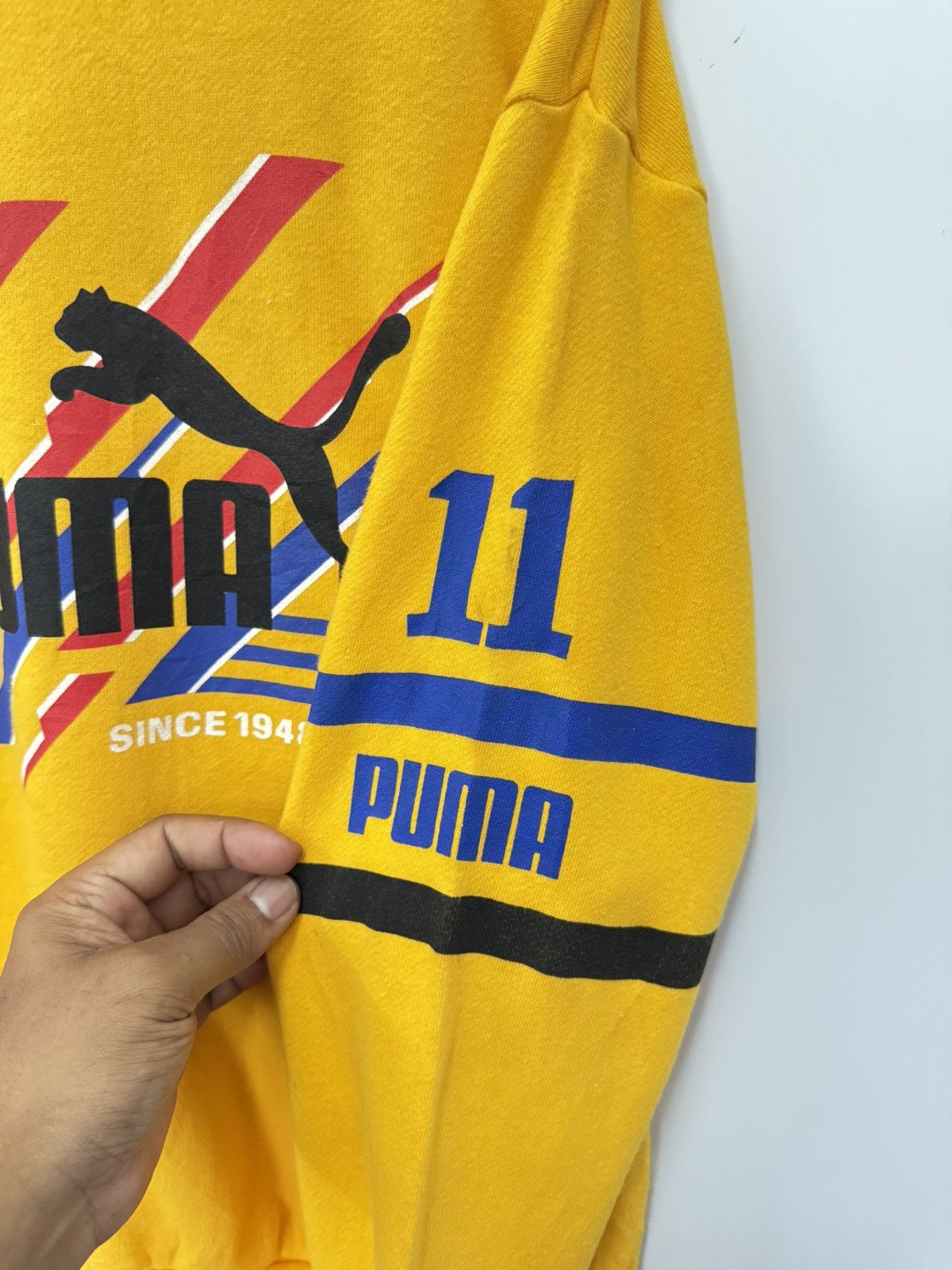 Puma 🔥 Vintage 90's Puma sportwear big logo Sweatshirt Size US XS / EU 42 / 0 - 5 Thumbnail