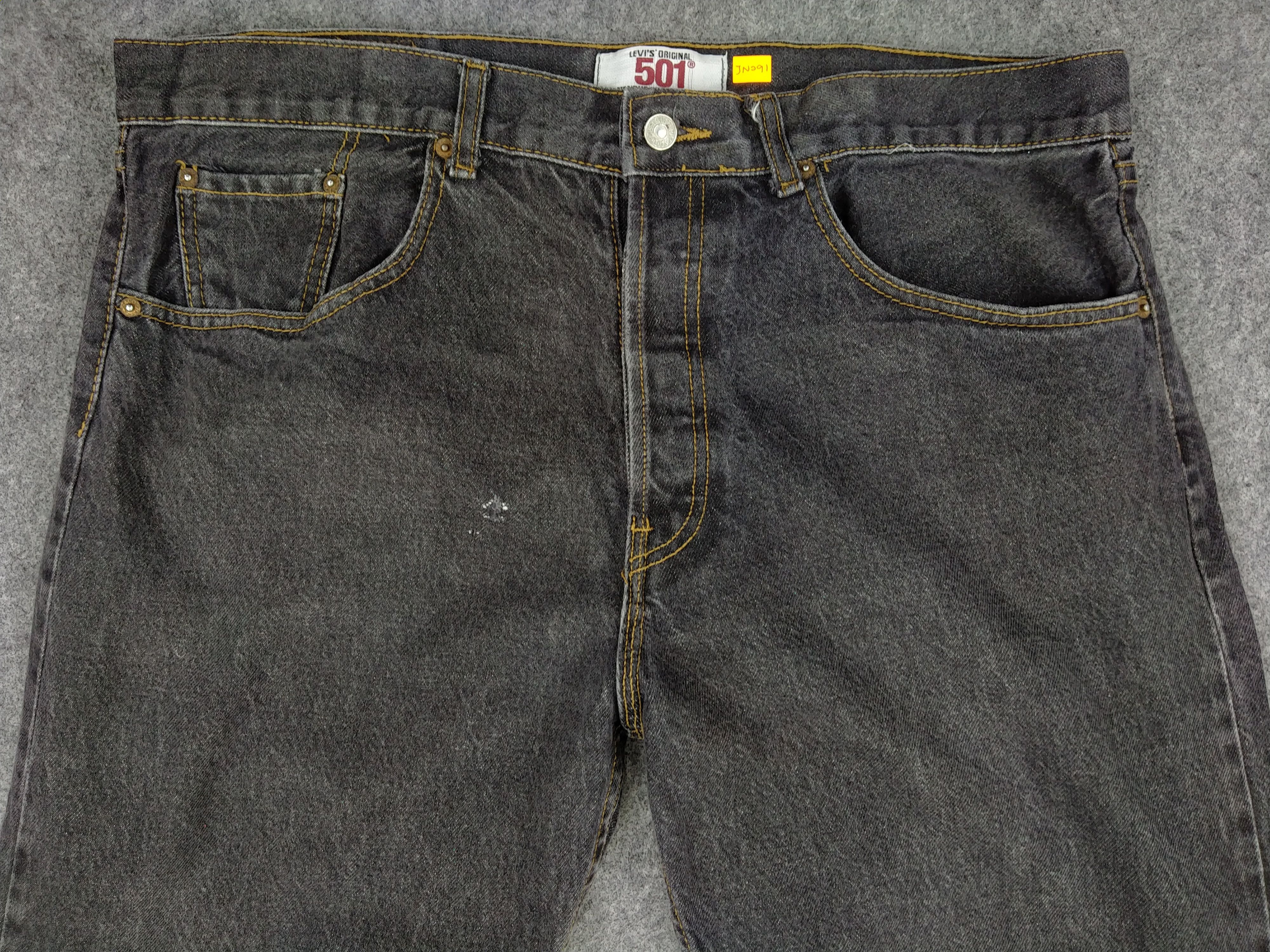 Levi's Vintage Levi's 501 Black USA 39x30.5 Denim -JN291 Size US 39 - 3 Thumbnail
