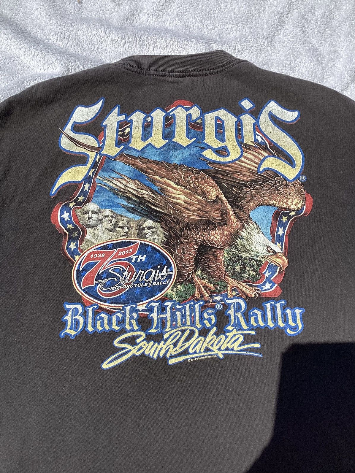 AAA 2015 Sturgis South Dakota Black Hills motorcycle rally tee Size US L / EU 52-54 / 3 - 2 Thumbnail