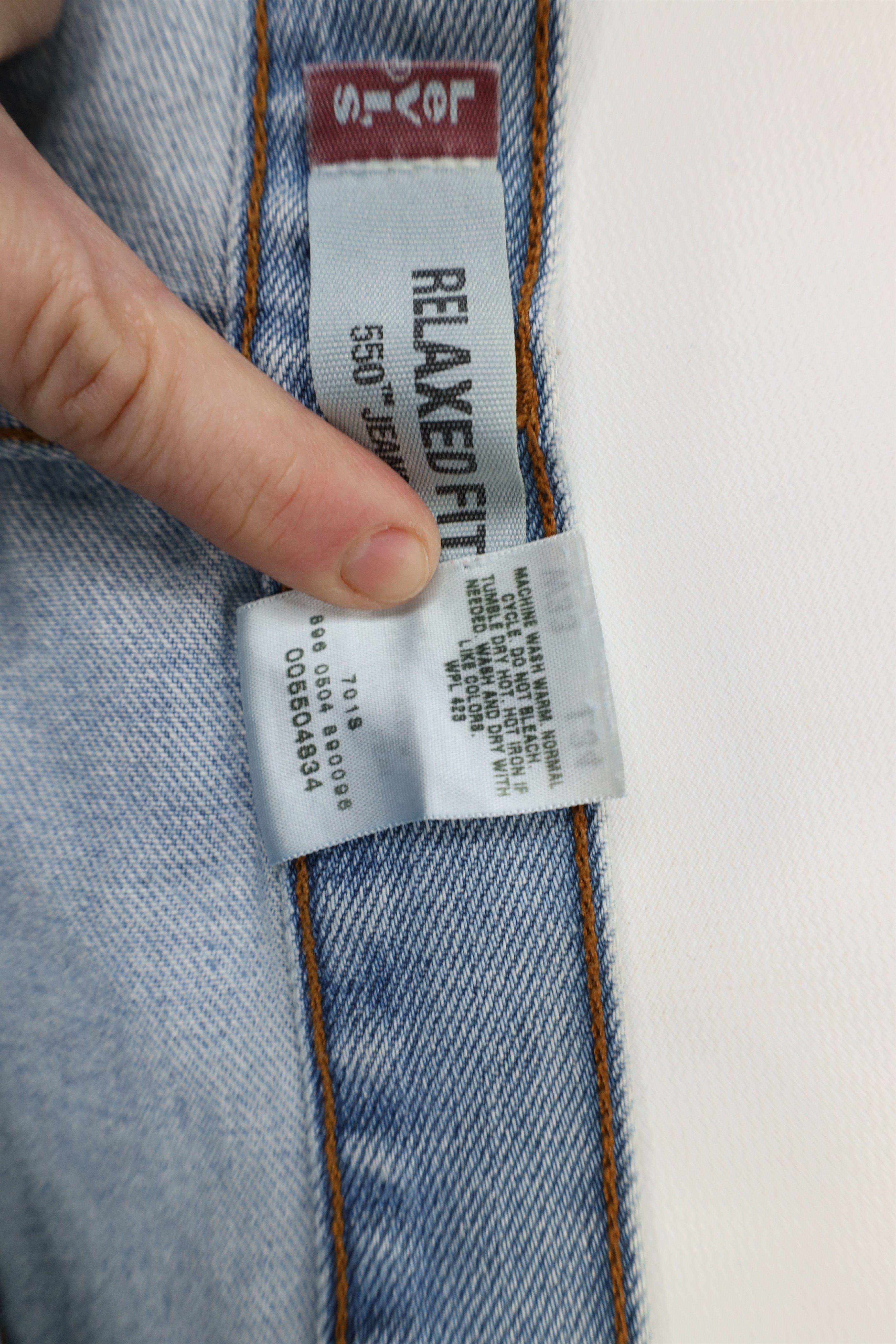 Levi's Vintage Y2K 2004 Levis 550 Relaxed Fit Denim Jeans Blue Size US 32 / EU 48 - 11 Thumbnail