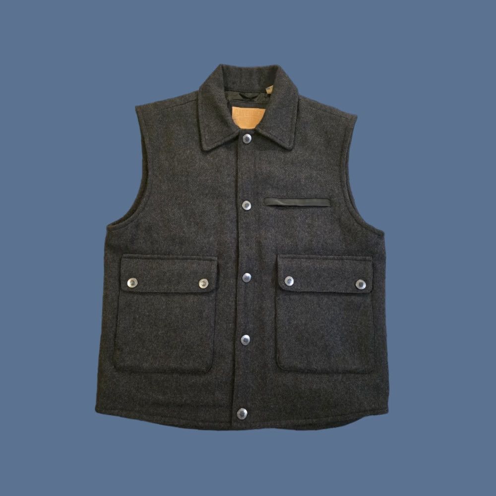 Vintage VINTAGE Cavenders Western Wear Quilt Lined Wool Vest Snap Mackinaw Gray Men's S NWOT Size US S / EU 44-46 / 1 - 1 Thumbnail