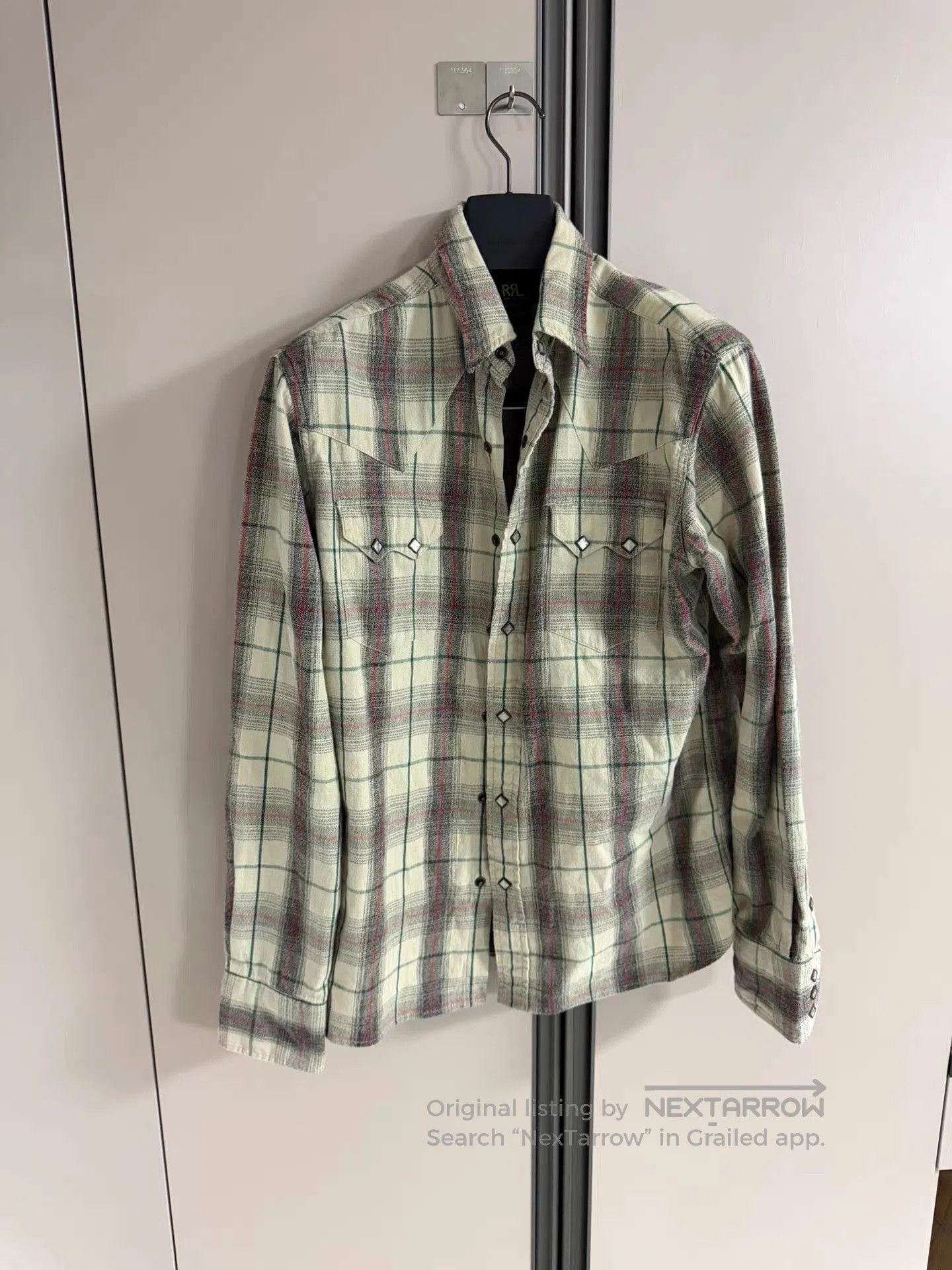 RRL Ralph Lauren Green Plaid Long Sleeve Button. Size US L / EU 52-54 / 3 - 1 Thumbnail