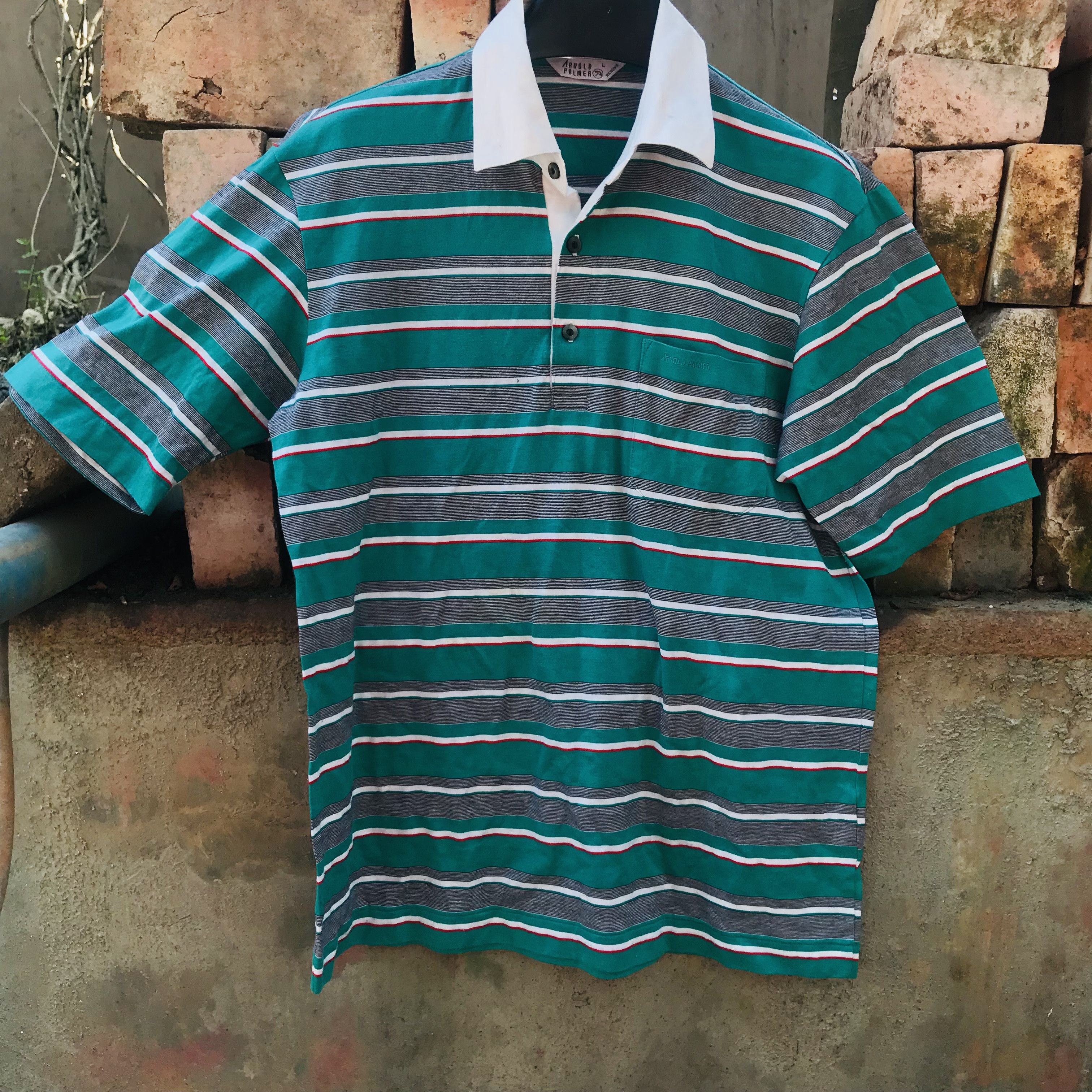 Vintage Vintage Arnold Palmer Polo Shirt Size US L / EU 52-54 / 3 - 1 Thumbnail