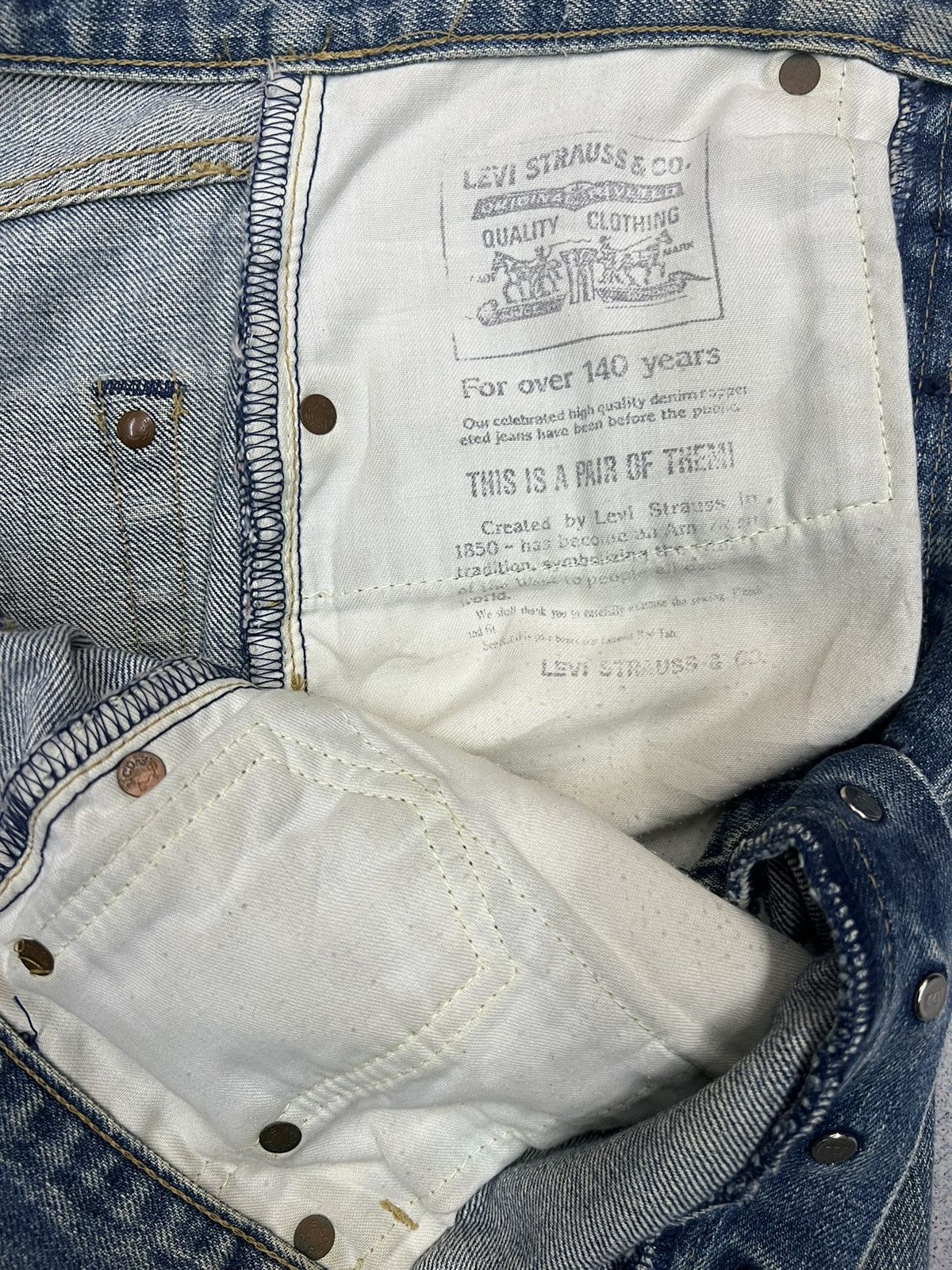 LVC × Levi's Vintage Clothing VINTAGE LEVIS LOT 503B BIG E SELVEDGE GRUNGE Size US 31 - 13 Thumbnail