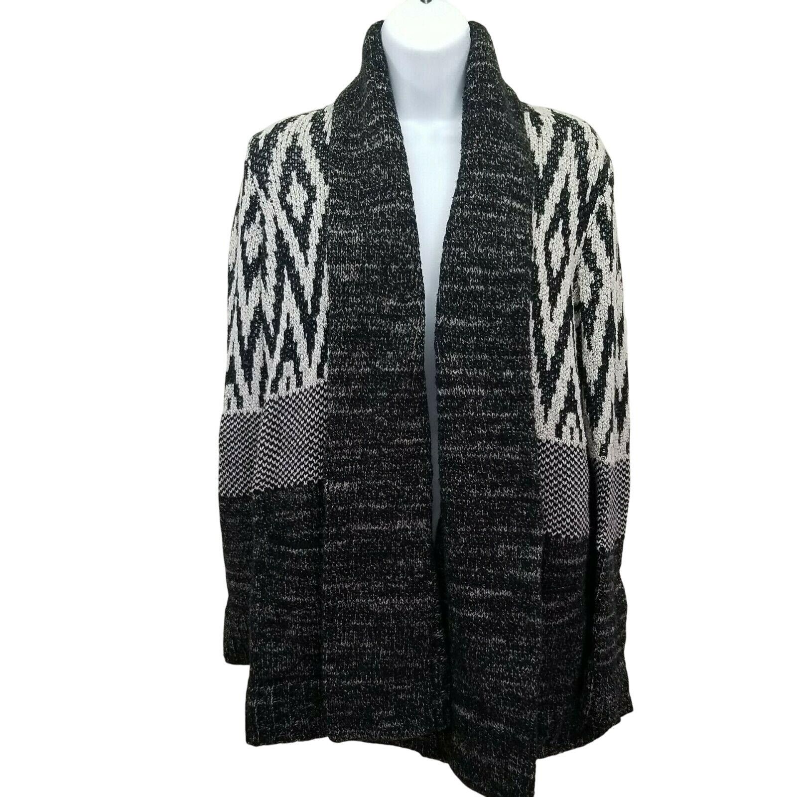 Lucky Brand Lucky Brand M STARGAZER Open Cardigan Knit Ikat Marled Herri Size M / US 6-8 / IT 42-44 - 1 Thumbnail
