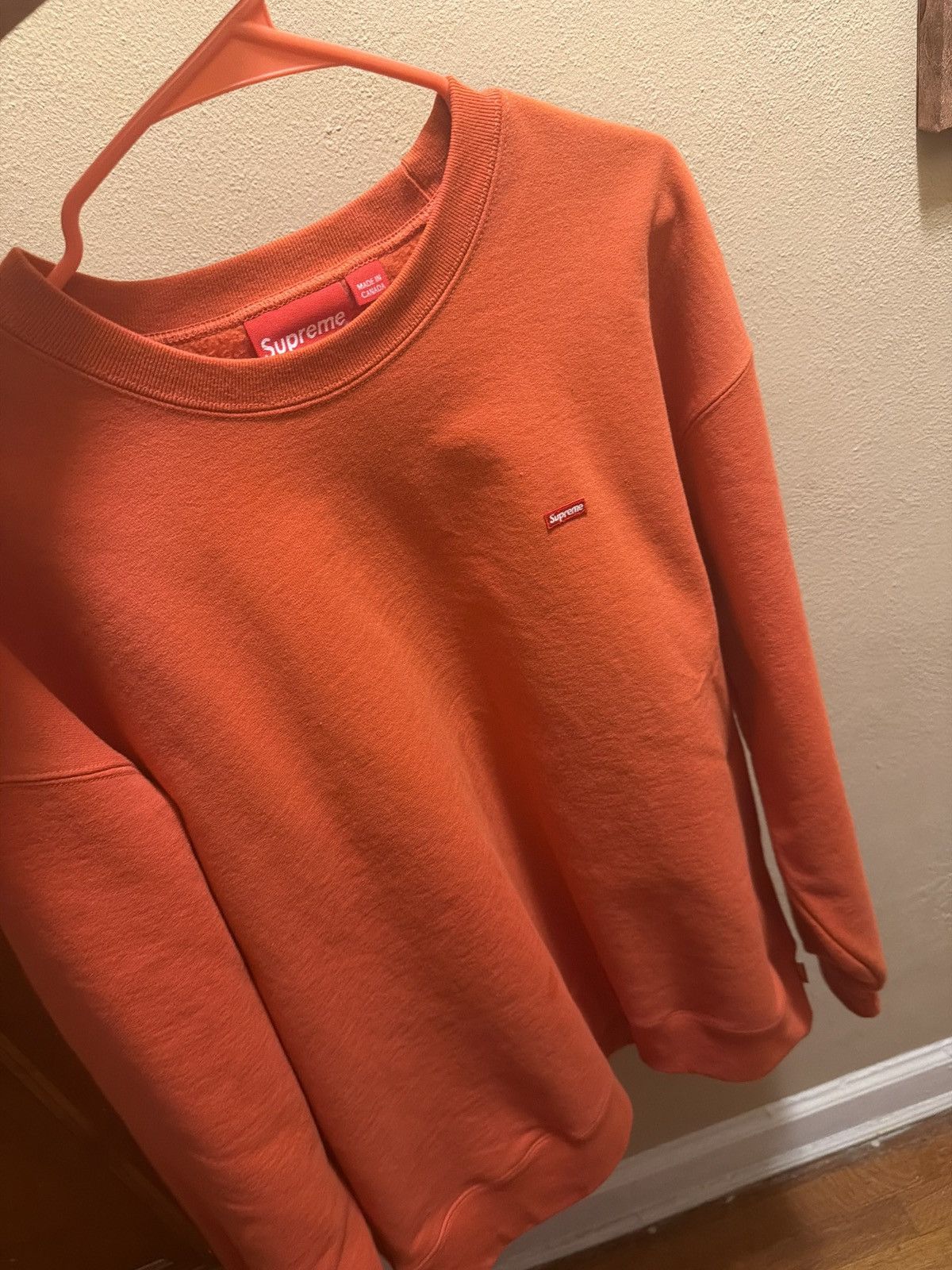 Supreme Supreme Small Box Crewneck (FW20) Burnt Orange Size US XL / EU 56 / 4 - 1 Thumbnail