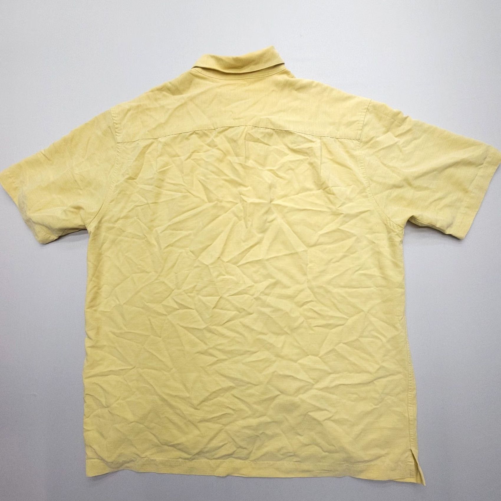 Quiksilver Quiksilver Hawaiian Shirt Mens XL Yellow Tropical Palms Print Surf Skate Coastal Shirt Size US XL / EU 56 / 4 - 2 Thumbnail