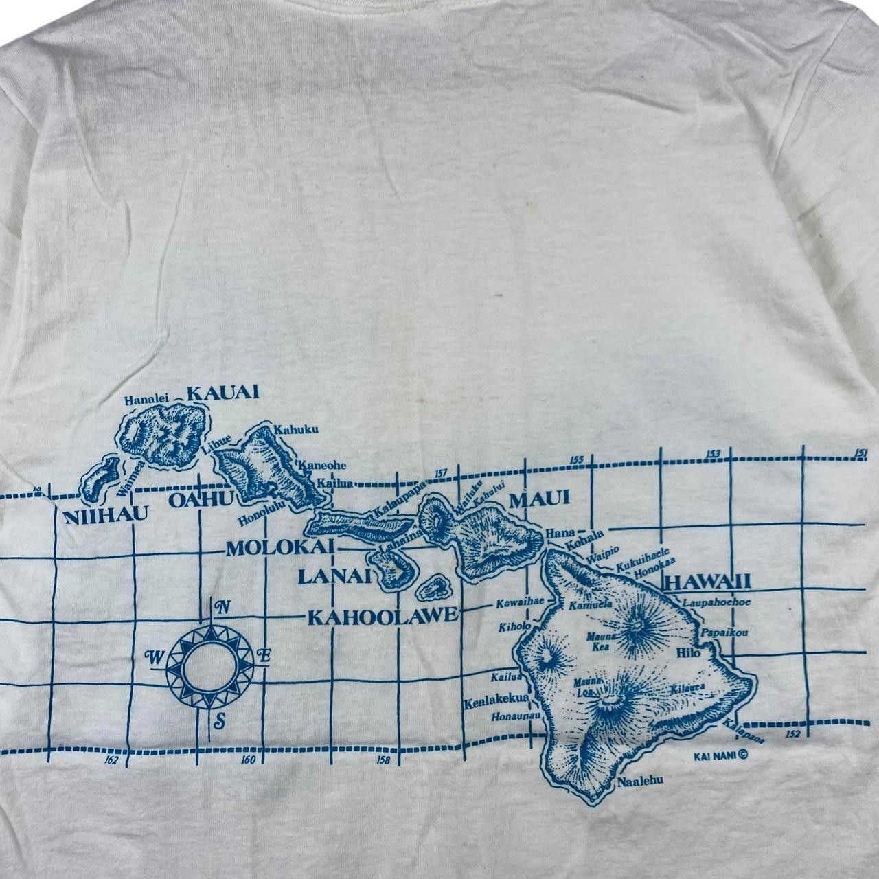 Vintage Vintage 80’ STEDMAN HAWAII ISLES Chart Maui Kauai Tee Shirt Size US S / EU 44-46 / 1 - 4 Thumbnail