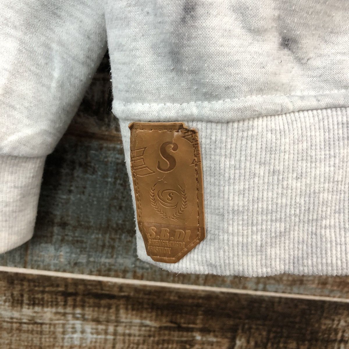 Japanese Brand Shengbangdi Grey Hoodie #1932 Size L / US 10 / IT 46 - 9 Thumbnail