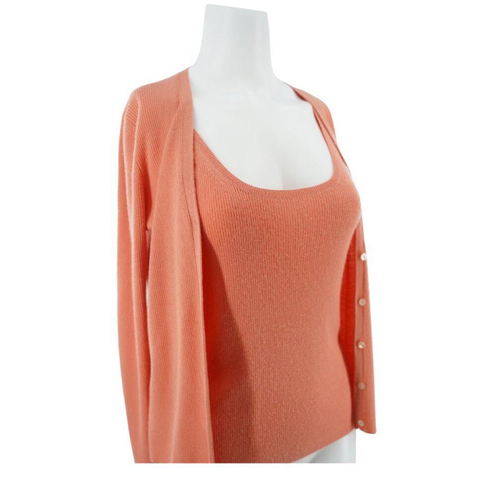 Designer Adrienne Vittadini Cashmere Two Piece Cardigan Size Medium Size M / US 6-8 / IT 42-44 - 6 Thumbnail