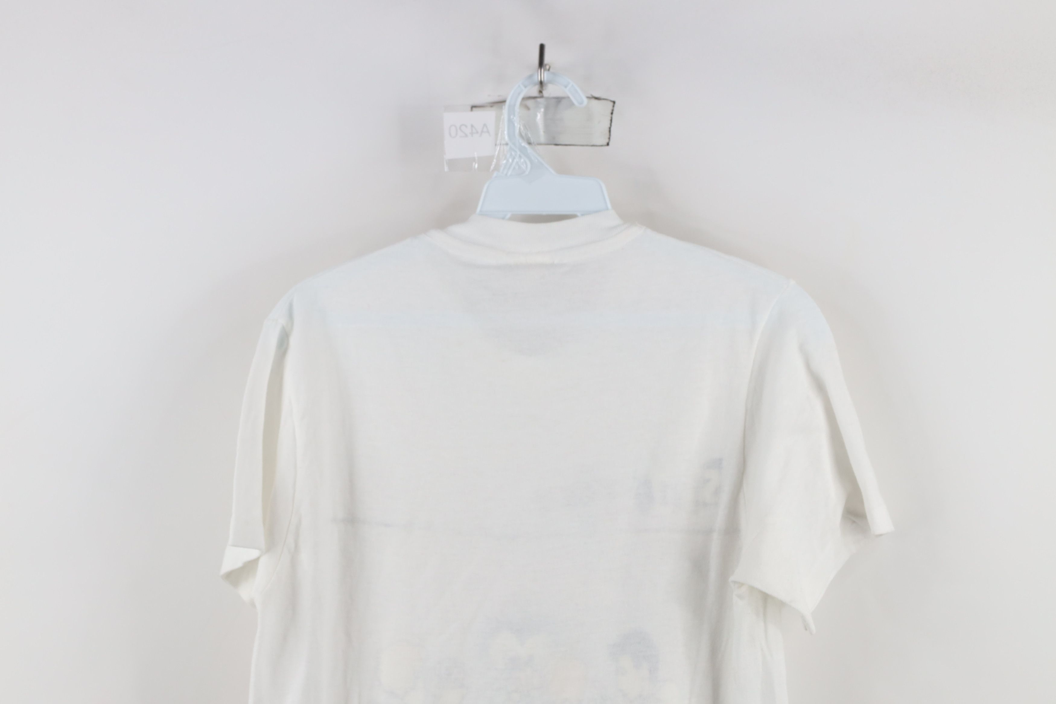 Vintage Vintage 80s Streetwear Tees Comic Poker T-Shirt White USA Size US S / EU 44-46 / 1 - 11 Thumbnail