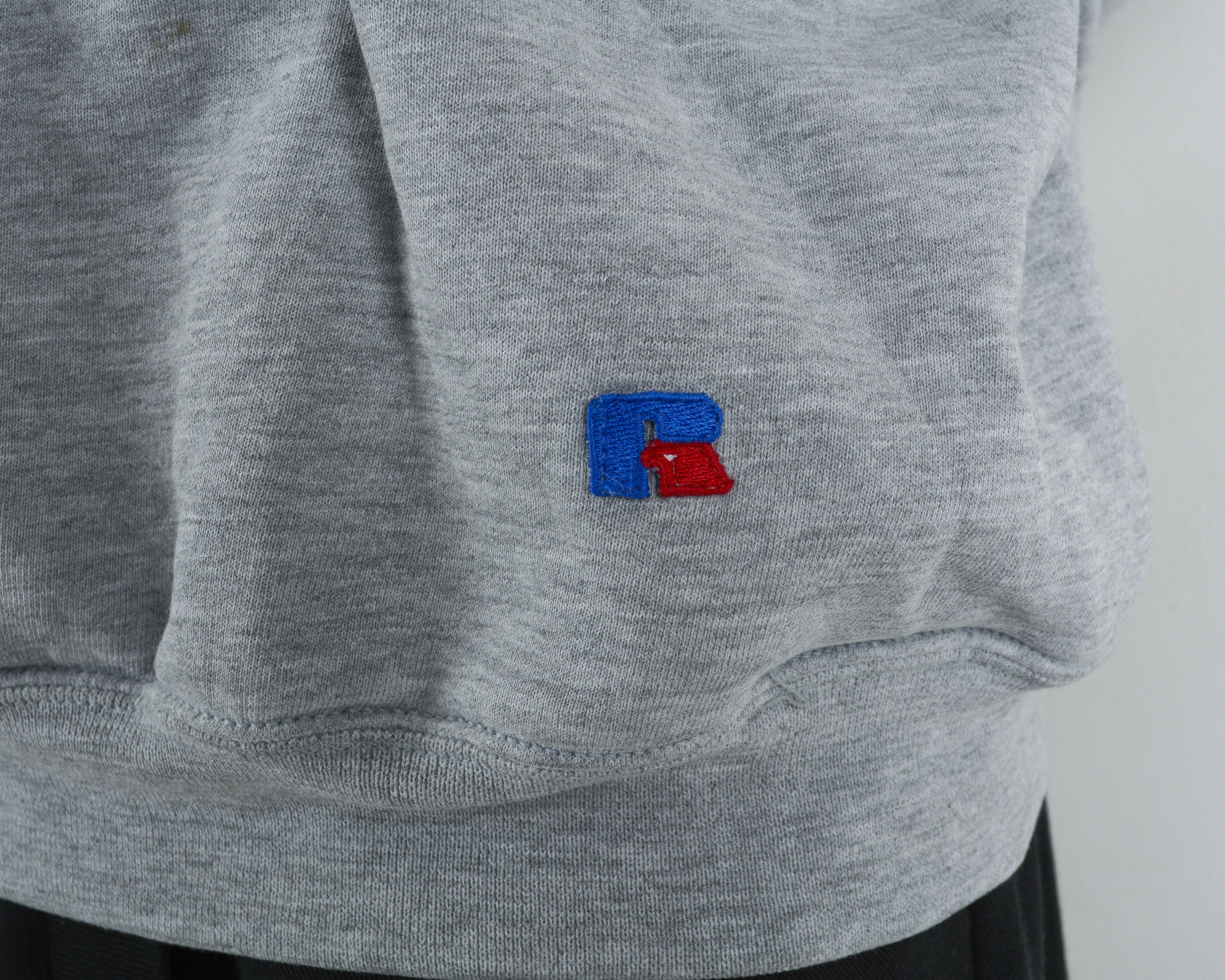 Russell Athletic × Vintage Mens 2XL Jumper Sweatshirt Pullover Sweater Grey Logo Top Size US XXL / EU 58 / 5 - 5 Thumbnail