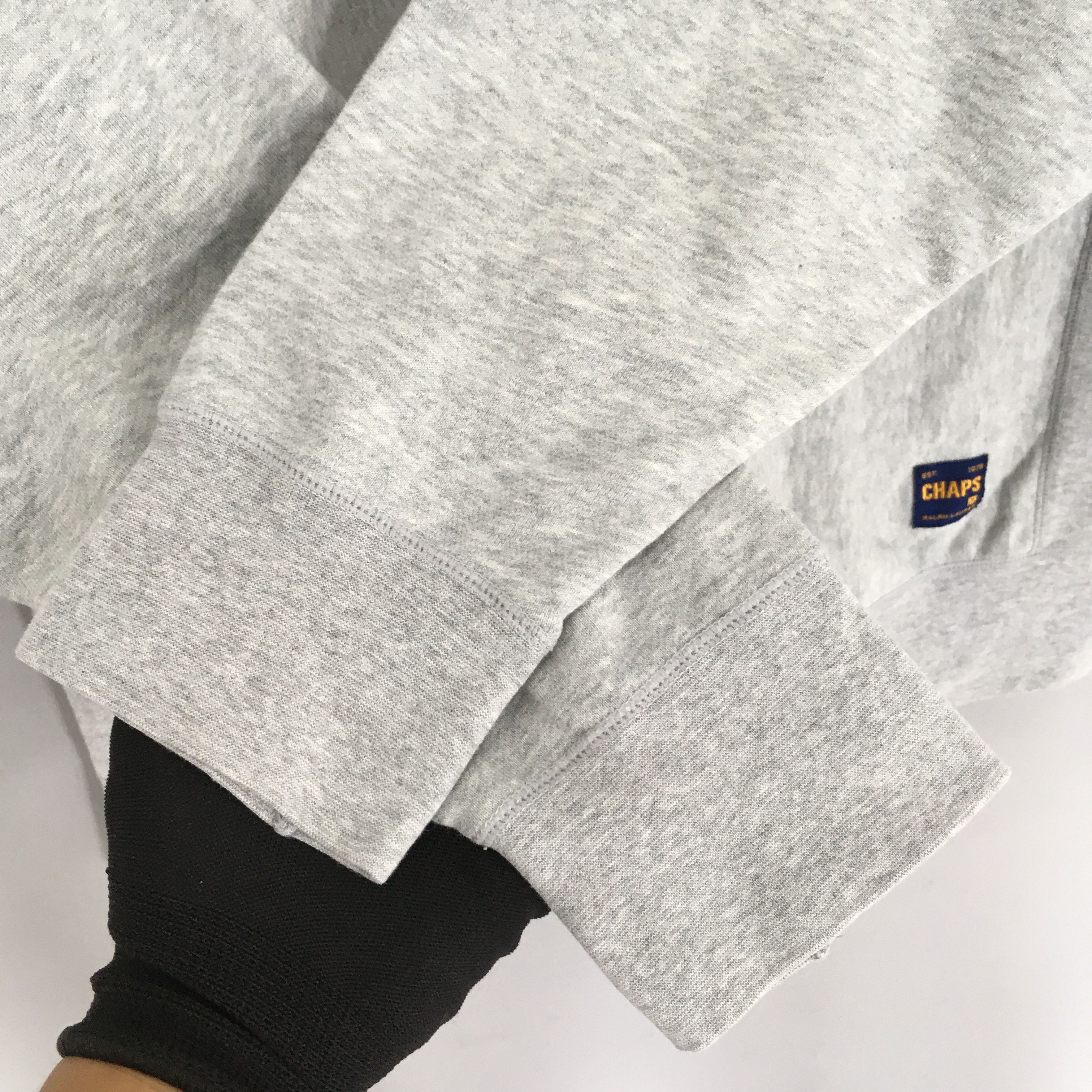 Chaps Ralph Lauren × Polo Ralph Lauren × Ralph Lauren Vintage 90s Chaps Ralph Lauren Gray Sweatshirt Large Size US L / EU 52-54 / 3 - 4 Thumbnail