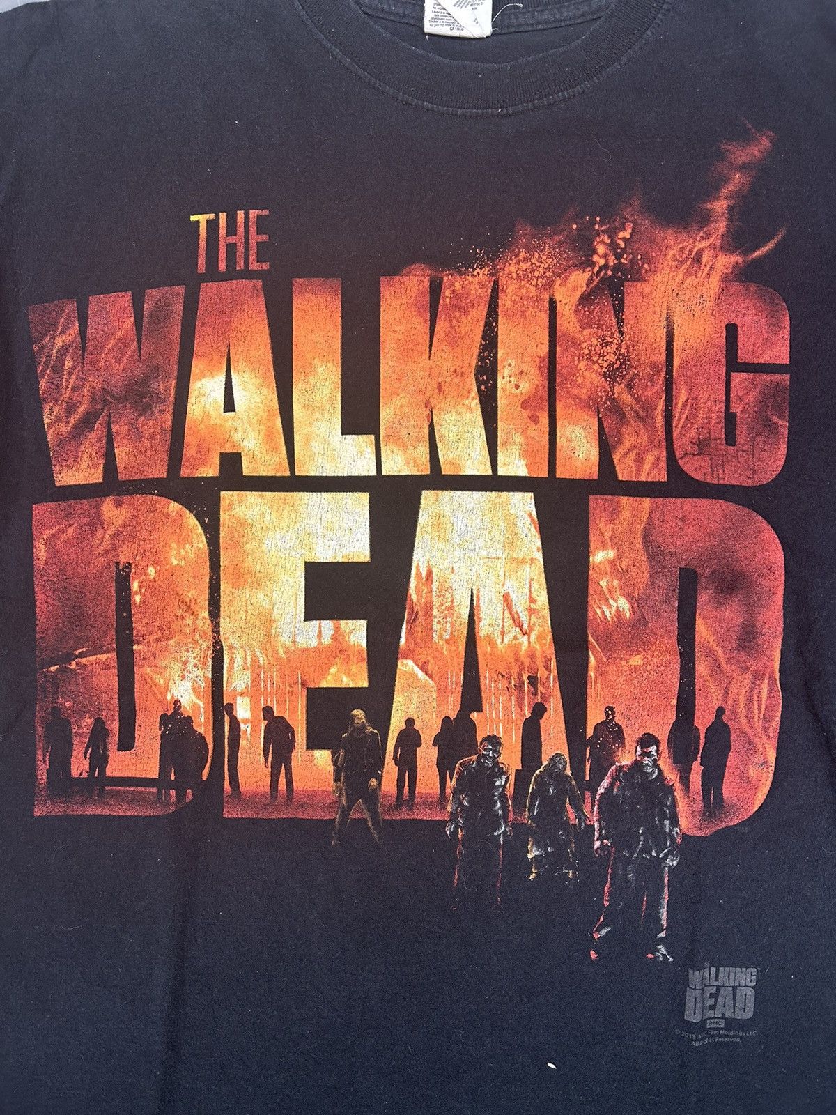 Vintage Crazy Vintage Y2K Essential Black The Walking Dead Tee Shirt Size US L / EU 52-54 / 3 - 2 Thumbnail