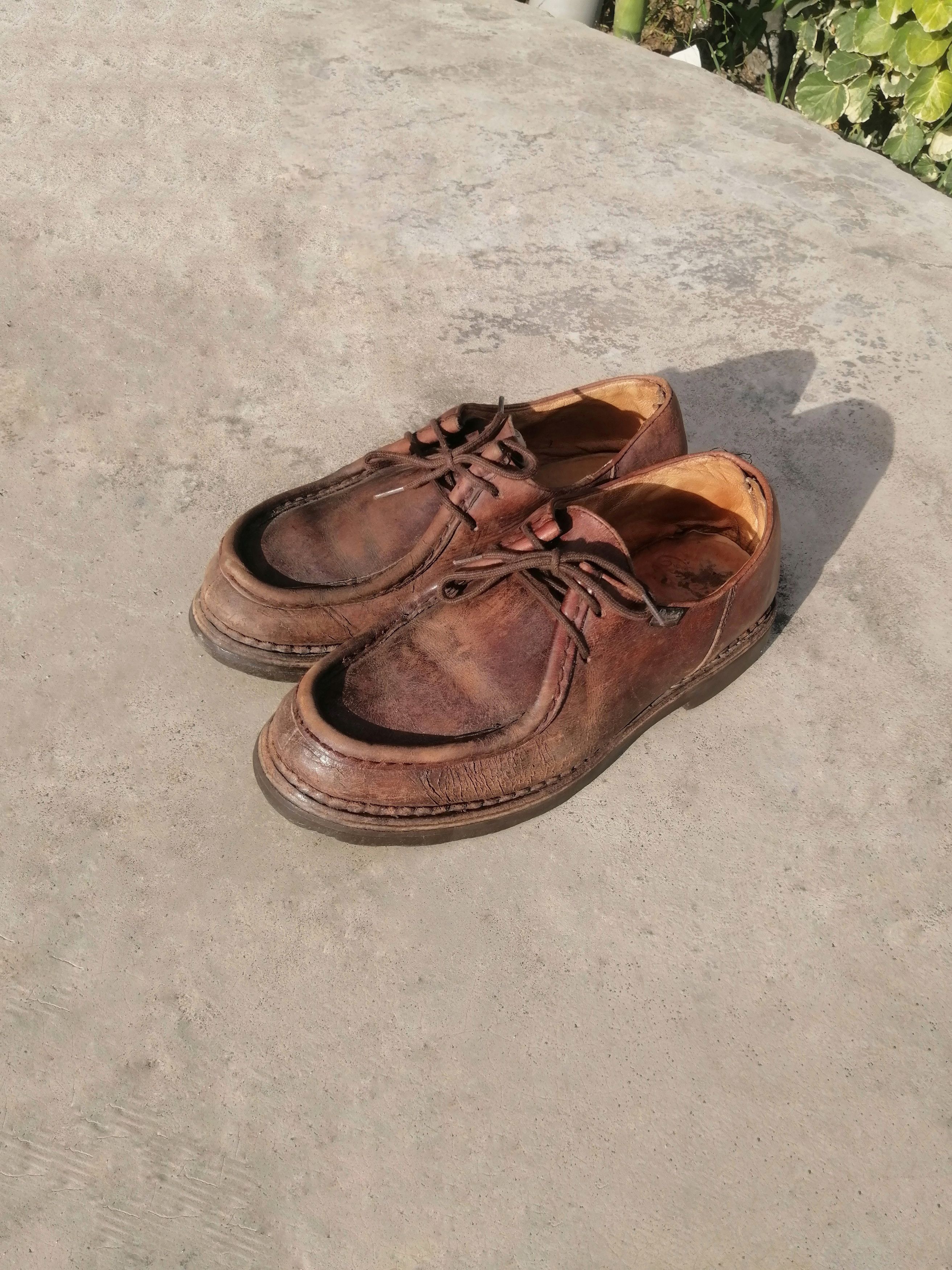 Paraboot Paraboot Michael Brown Leather Moc Toe Derby - 41.5 - France Size US 8.5 / EU 41-42 - 3 Thumbnail