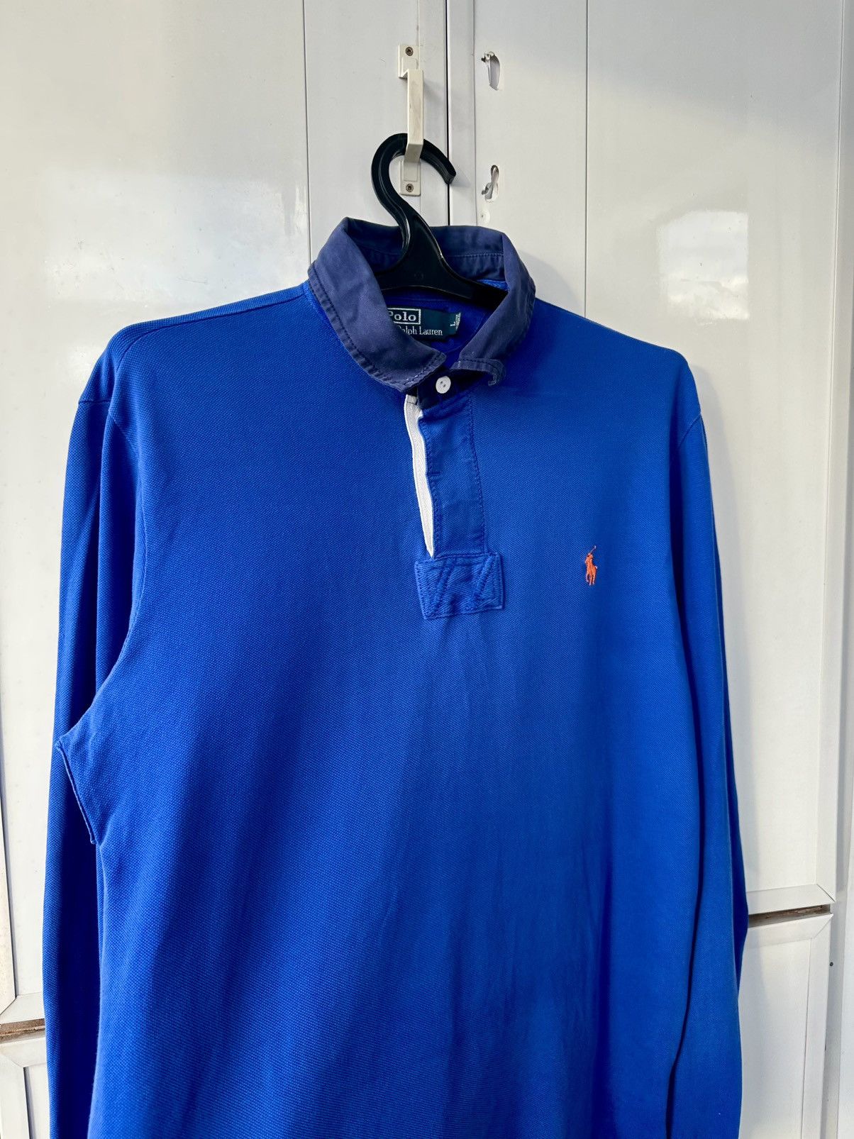 Polo Ralph Lauren Vintage Polo Ralph Lauren Sleeve Rugby Orange Logo Size US L / EU 52-54 / 3 - 7 Thumbnail