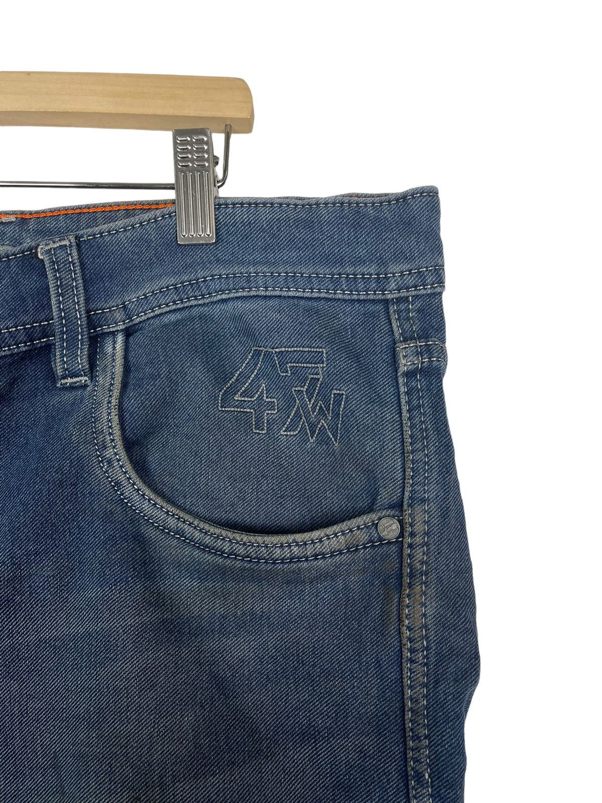 If Six Was Nine Wrangler Stone Wash Zipper Fly Denim Jeans W40 Size US 40 / EU 56 - 10 Thumbnail