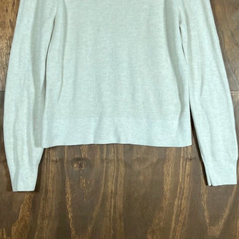 Lululemon Lululemon Womens Sweater Cream Ribbed Mock Neck Long Sleeve Medium Size M / US 6-8 / IT 42-44 - 3 Thumbnail