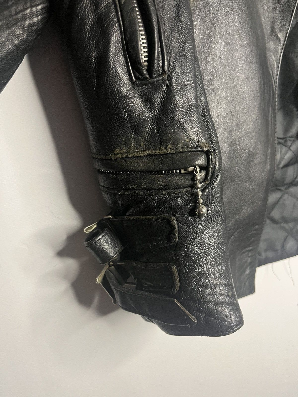 Band Tees × Vintage Rare Vintage 70s Grand Prix Leather Jacket S Punk/Rock Style Size US S / EU 44-46 / 1 - 7 Thumbnail