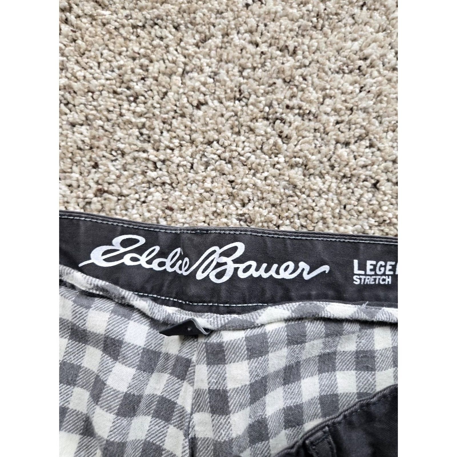 Eddie Bauer Eddie Bauer Women XL Gray Boyfriend Chino Pants Regular Straight Twill Lined Pocket Logo Casual 36in 28in Rise High Size 40" / US 18 - 3 Thumbnail