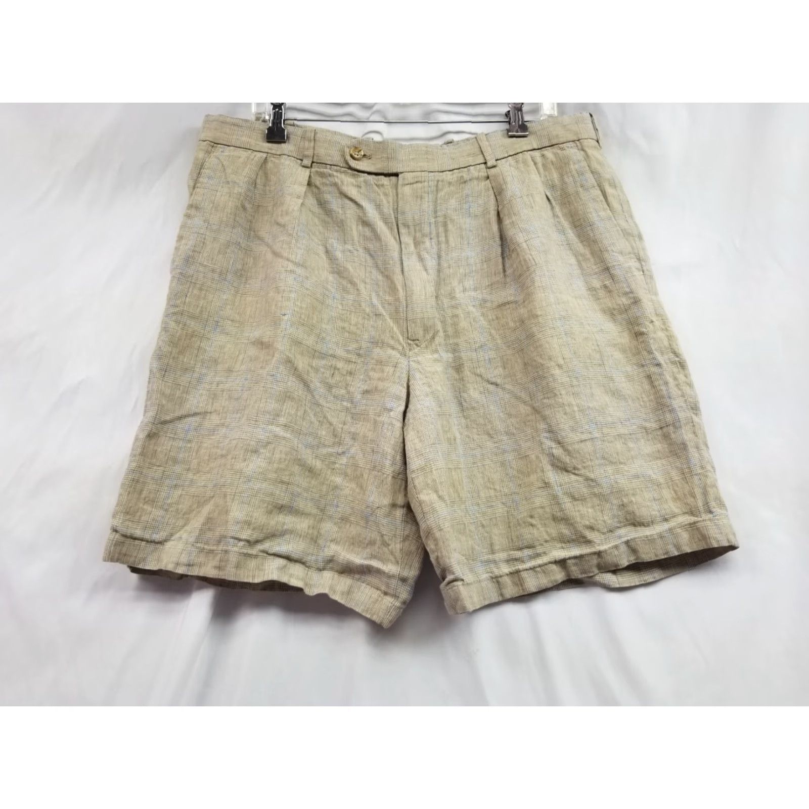 Peter Millar Peter Millar Bermuda Shorts 36 Men 100% Linen Beige Tan Beach Golf Outdoor Casual Size US 36 / EU 52 - 2 Thumbnail