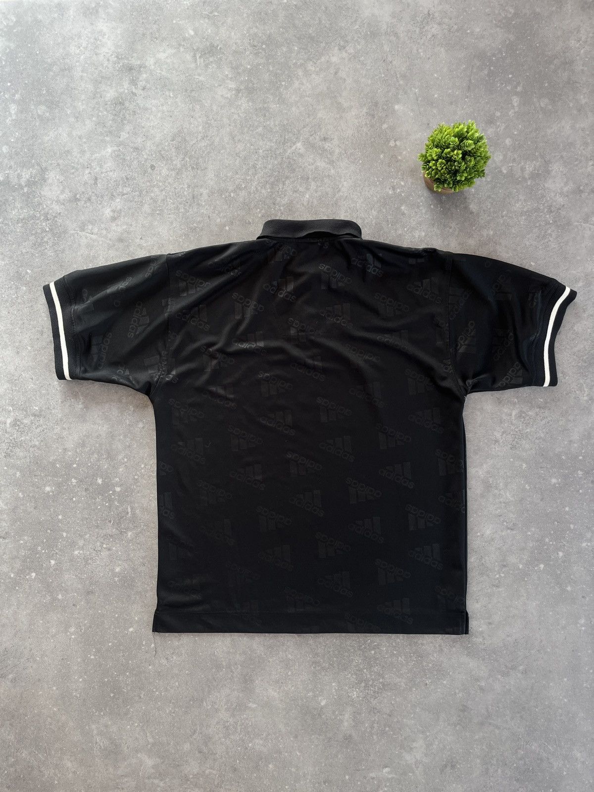 Adidas Vintage 90s Adidas Logos Polo Shirt Rare Boxy Fit Y2K Size US XL / EU 56 / 4 - 3 Thumbnail