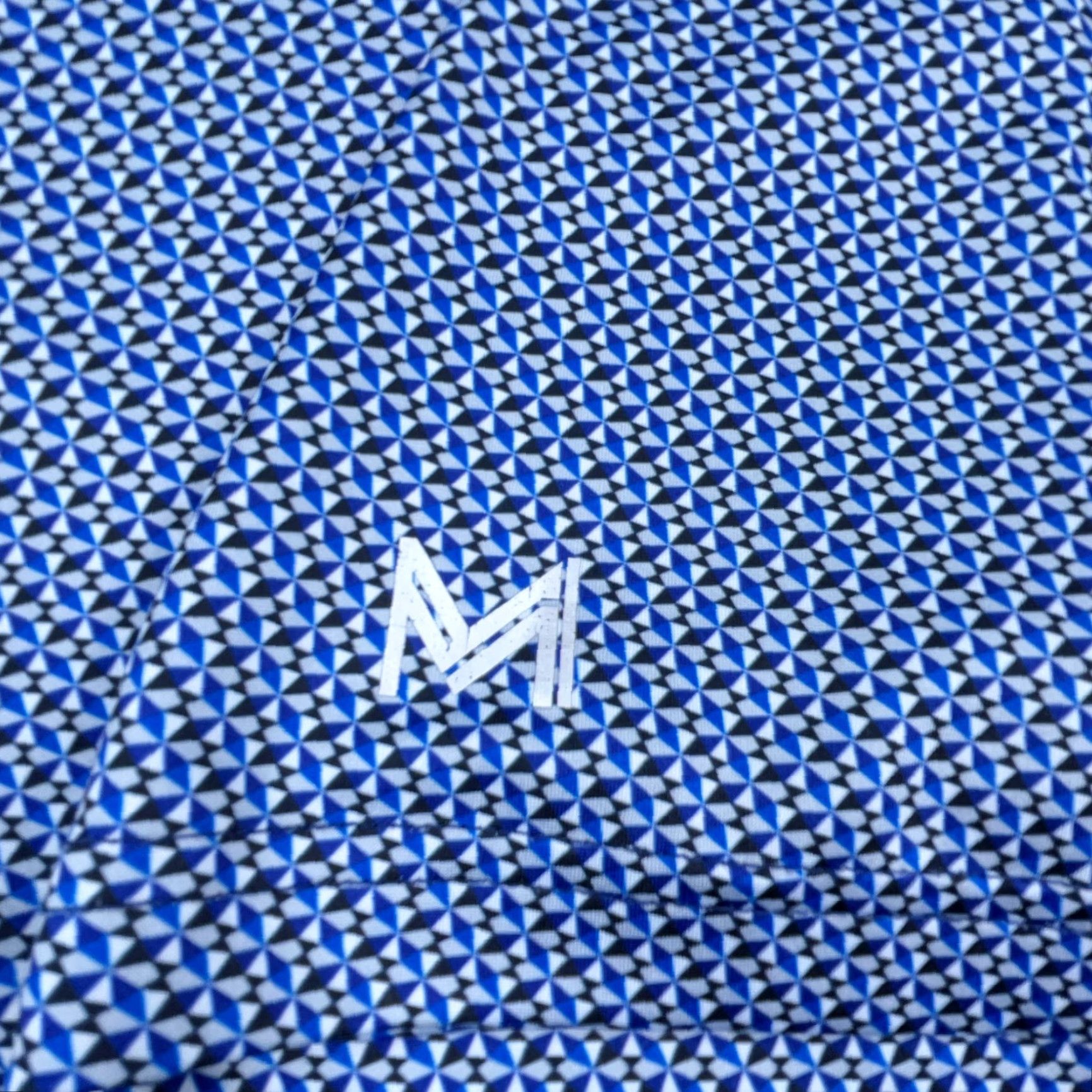 Vintage Maelreg Polo Shirt Men 2XL XXL Blue Geometric Performance Golf Tennis Adult Shirt Polo Short Sleeve Geometric Logo Maelreg Men Blue 2XL Size US XXL / EU 58 / 5 - 3 Thumbnail