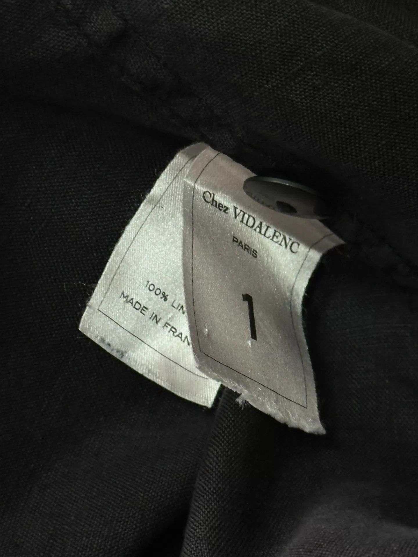 Other Chez VIDALENC Hand-Dyed Black Linen Oversize Overcoat Size US S / EU 44-46 / 1 - 9 Thumbnail
