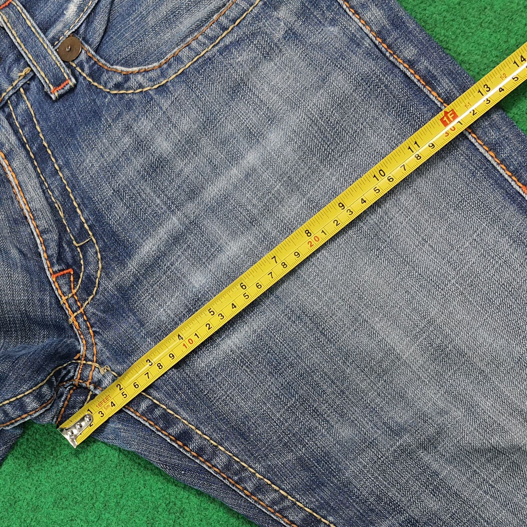 True Religion Vintage True Religion Jeans Blue Baggy Bootcut C280N28 Size US 33 - 18 Thumbnail