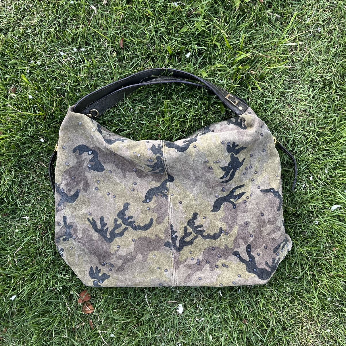 Vintage Laura di maggio hobo leather camo Size ONE SIZE - 2 Thumbnail