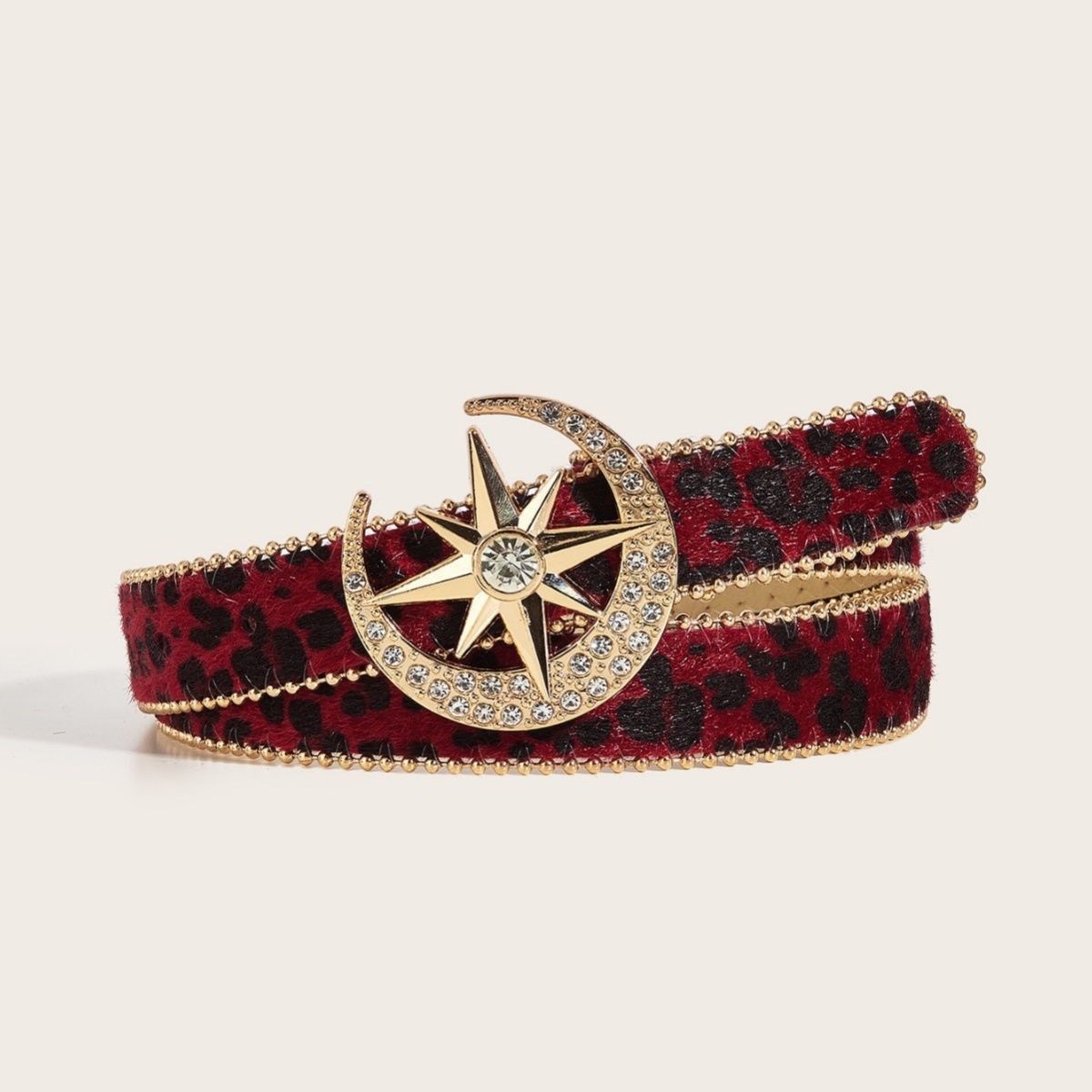 Designer New Design Vintage Belt Riveted Belts Menswear Accessories Size ONE SIZE - 6 Thumbnail