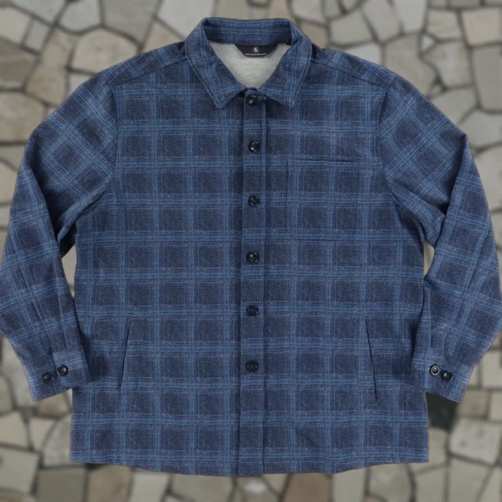 Hart Schaffner Marx Hart Schaffner Marx ShirtJac Stretch Plaid Jacket Blue Men's XL Shirt Jacket Plaid Long Sleeve Mens XL Vintage No Size US XL / EU 56 / 4 - 1 Thumbnail