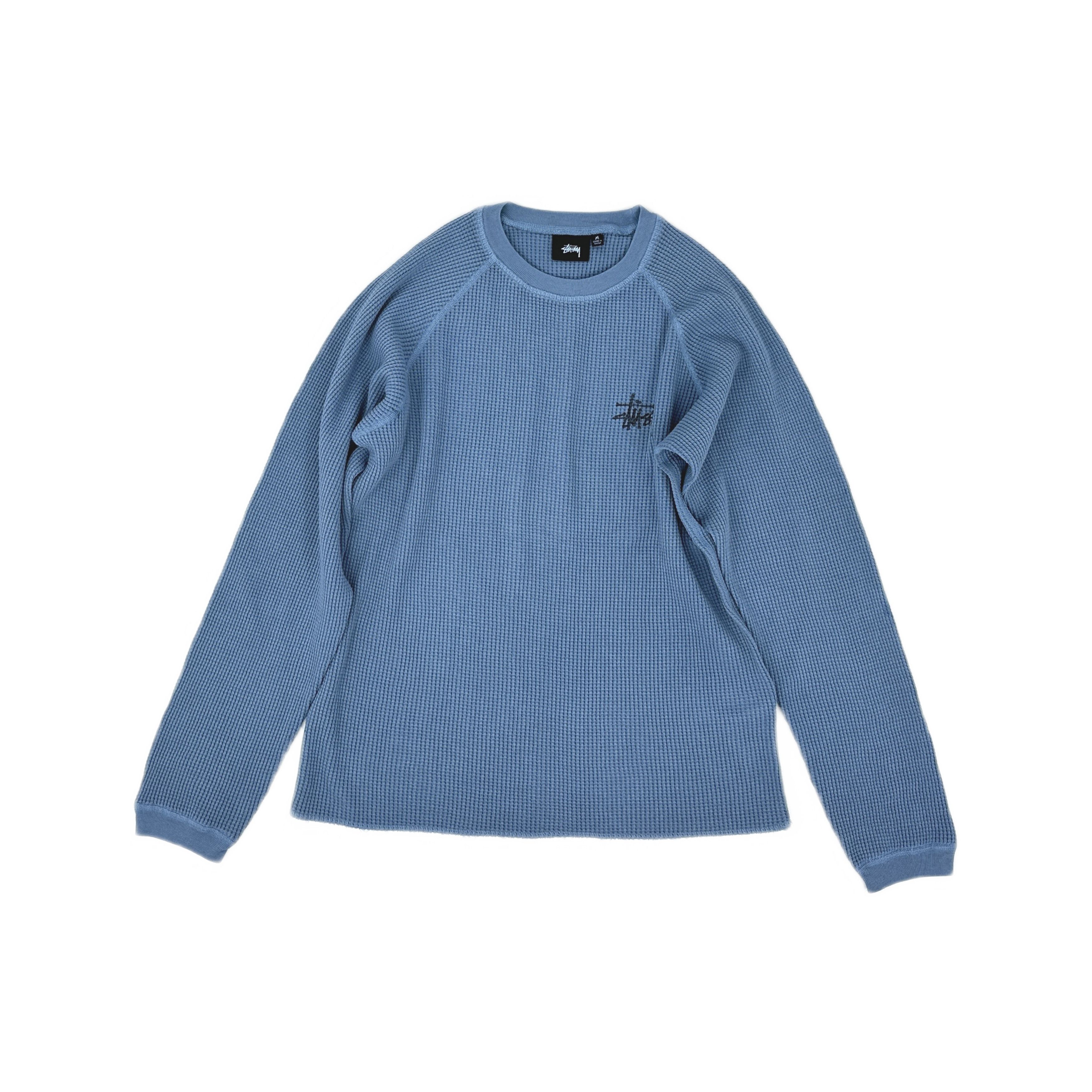 Stussy Stussy Logo Waffle Long Sleeve T-Shirt Size M Size US M / EU 48-50 / 2 - 1 Thumbnail