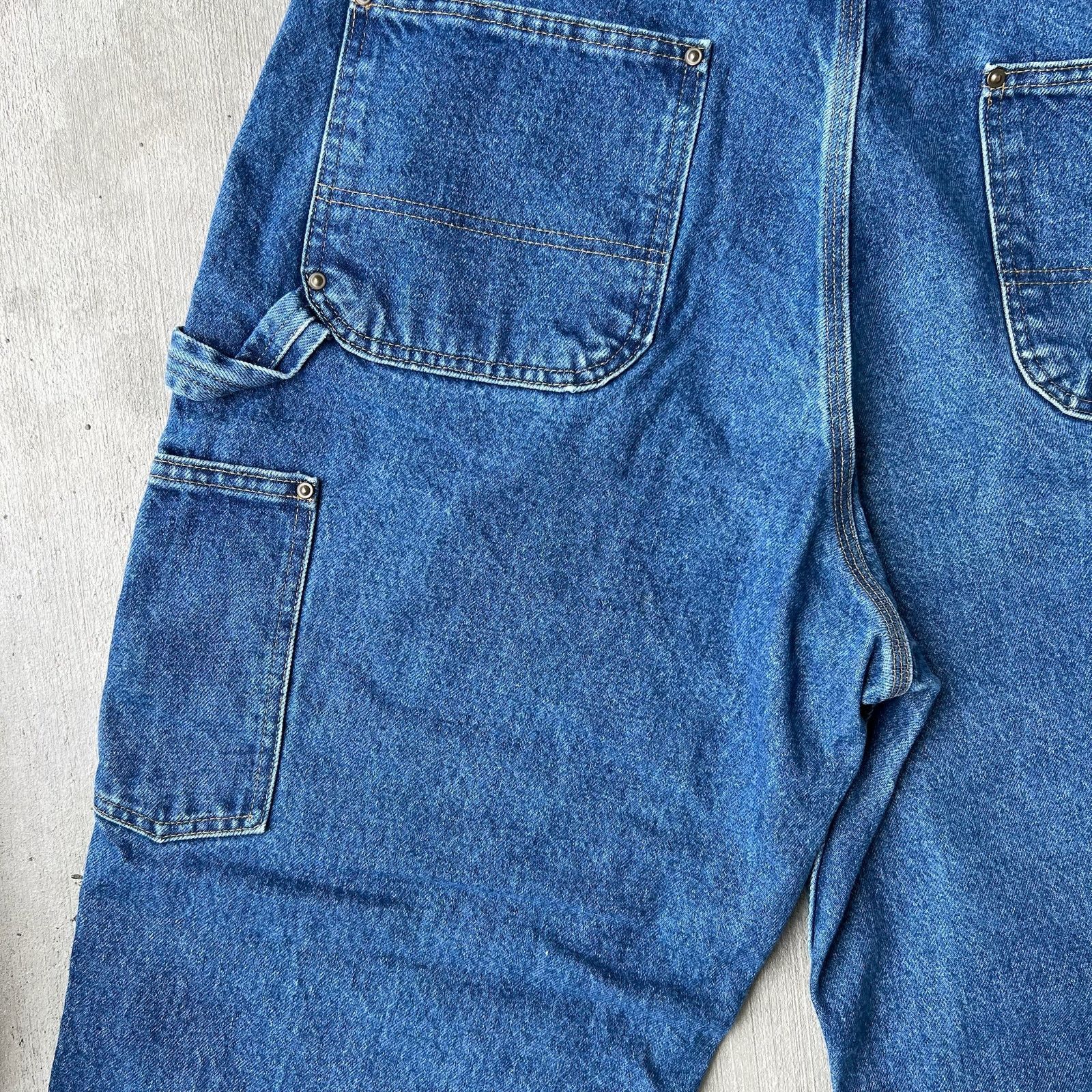 Carhartt × Vintage Carhartt denim blue jean double knee work carpenter pants Size US 35 - 8 Thumbnail
