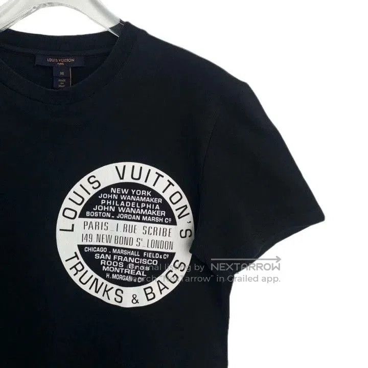 Louis Vuitton Louis Vuitton Black Logo Print Cotton T. Size US M / EU 48-50 / 2 - 3 Thumbnail