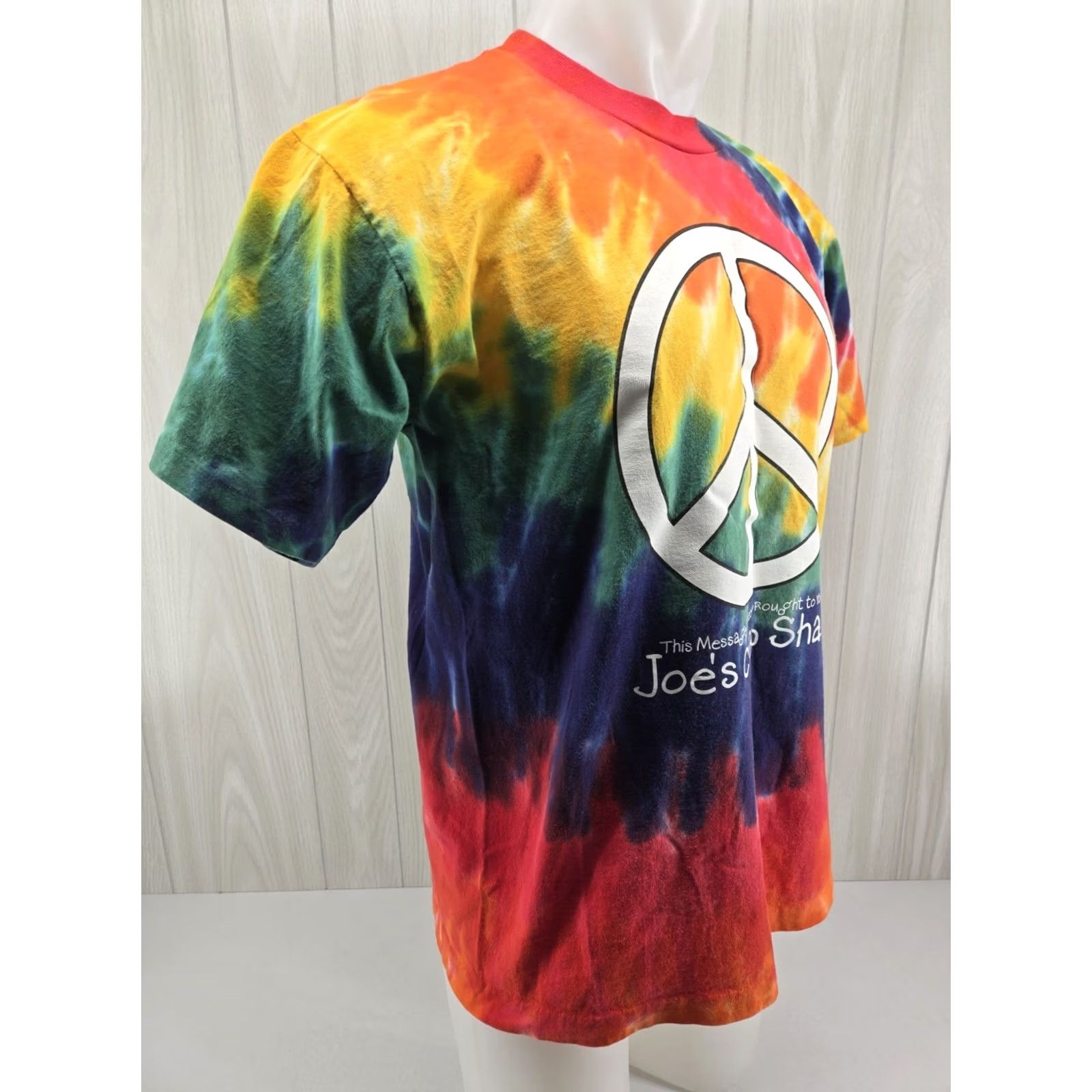 destin VINTAGE 90s Joe's Crab Shack T-Shirt Large Tie Dye Peace Love Destin Shirt Mens Size US L / EU 52-54 / 3 - 7 Thumbnail