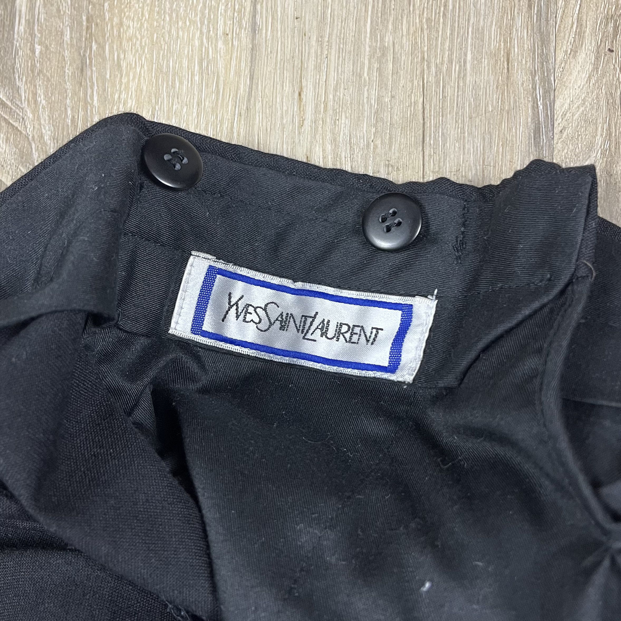 Yves Saint Laurent VTG Yves Saint Laurent Dress Pants 36x28 100% Wool Size US 36 / EU 52 - 8 Thumbnail