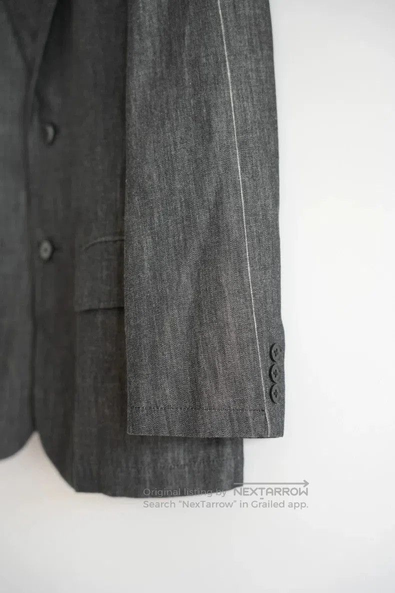 Yohji Yamamoto Yohji Yamamoto Striped Sleeve White Line Blazer. Size US S / EU 44-46 / 1 - 7 Thumbnail