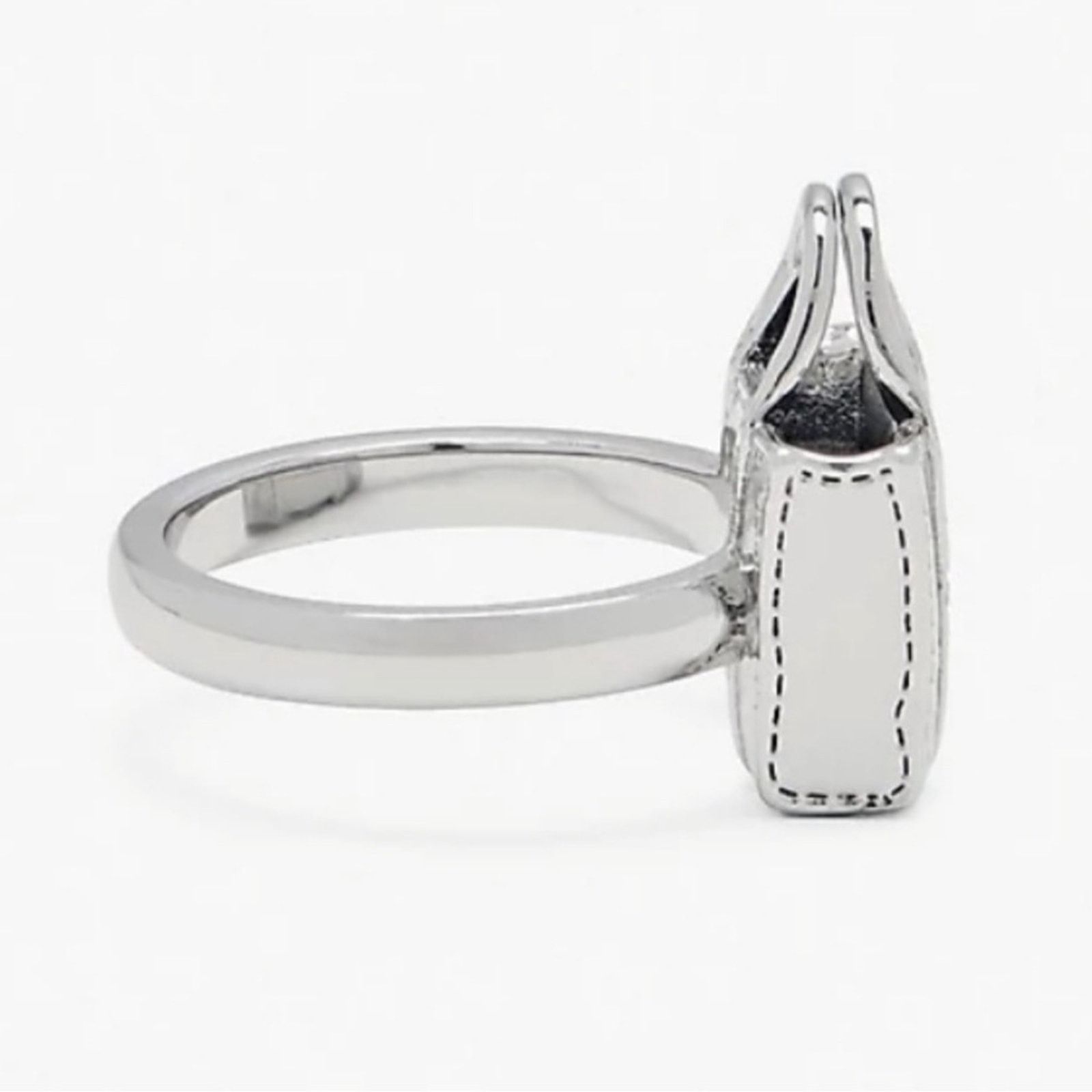 Marc Jacobs NWT Marc Jacobs Silver Tote Bag Design Ring 7 Kawaii Glam Size ONE SIZE - 5 Thumbnail