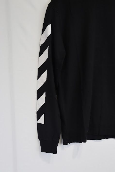 Off-White o1rshd1 Diag Helvetica Skate L/S in Black Size US XL / EU 56 / 4 - 2 Thumbnail