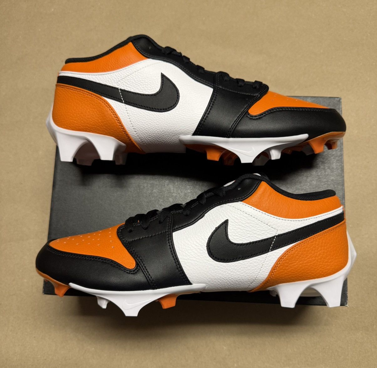 Jordan Brand Nike Air Jordan 1 Retro TD Cleat Shattered sz 14 Football! Size US 14 / EU 47 - 1 Thumbnail
