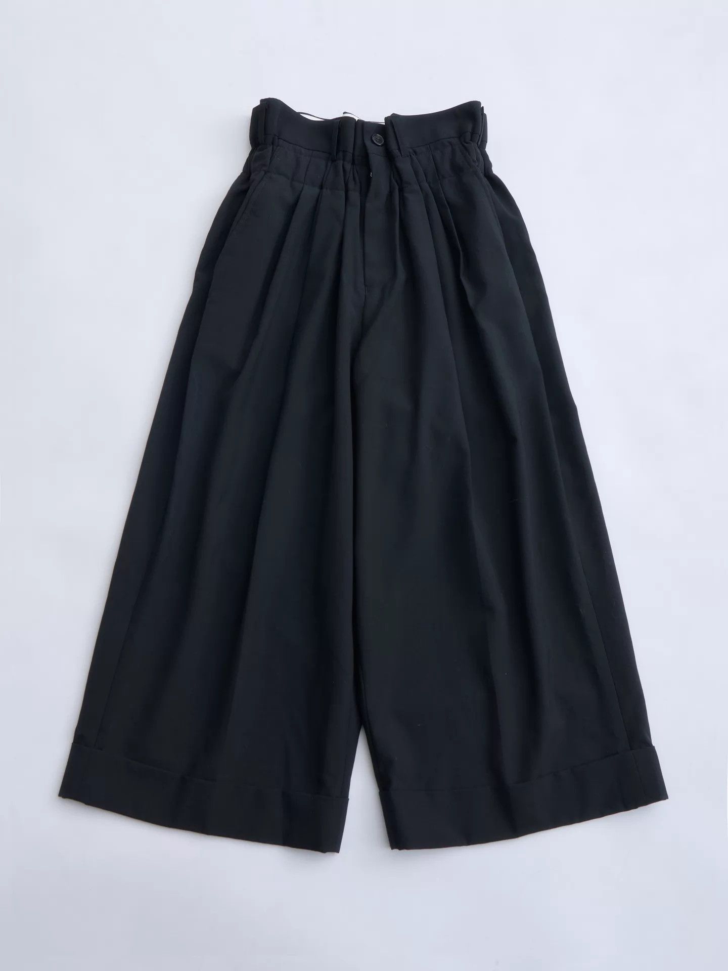 Comme des Garcons CDG Women's Ruffle High-Waist Wide-Leg Wool XS Size 25" / US 0 / IT 36 - 7 Thumbnail