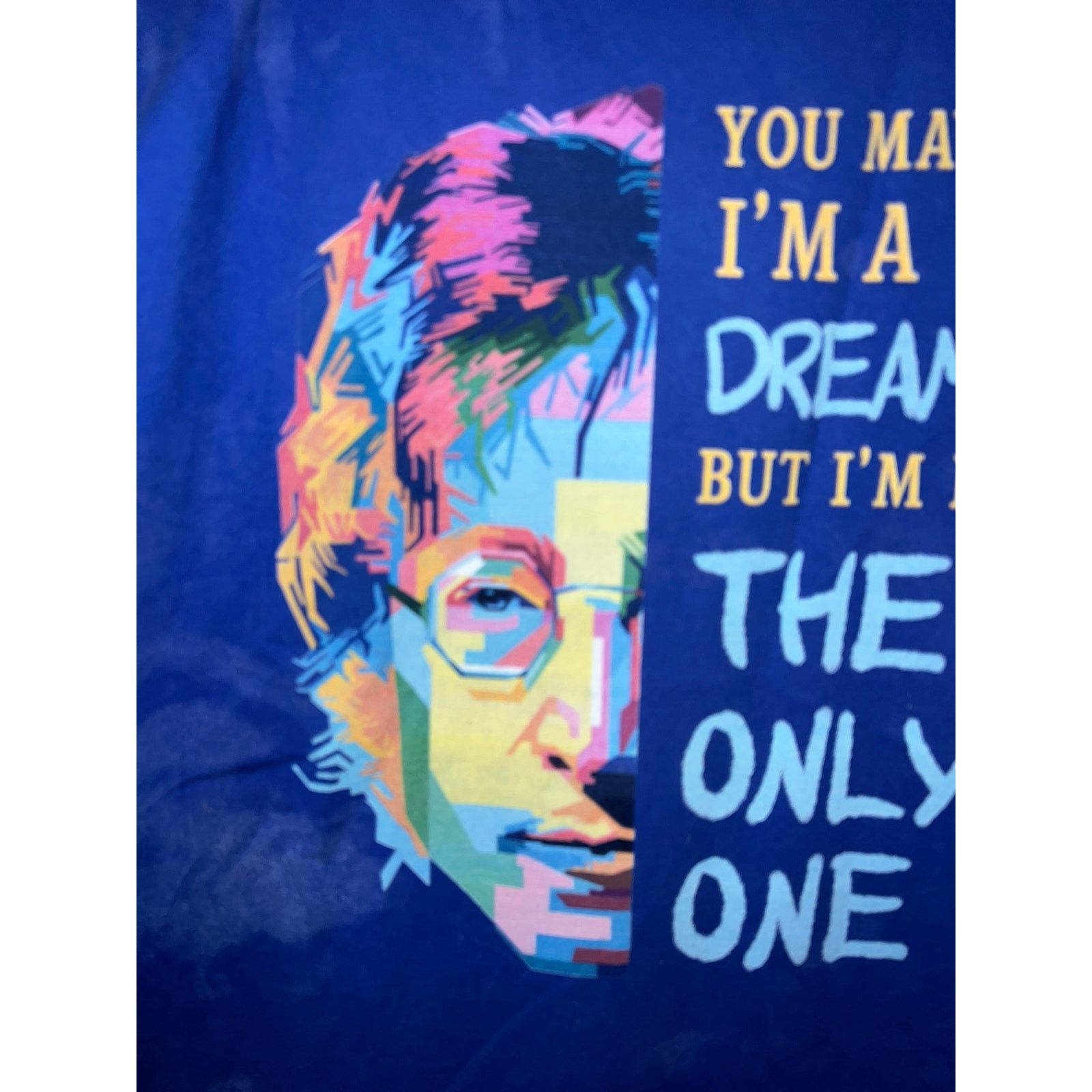 Hanes John Lennon Shirt Imagine The Bealtes Dreamer Music Tee M Size US M / EU 48-50 / 2 - 2 Thumbnail