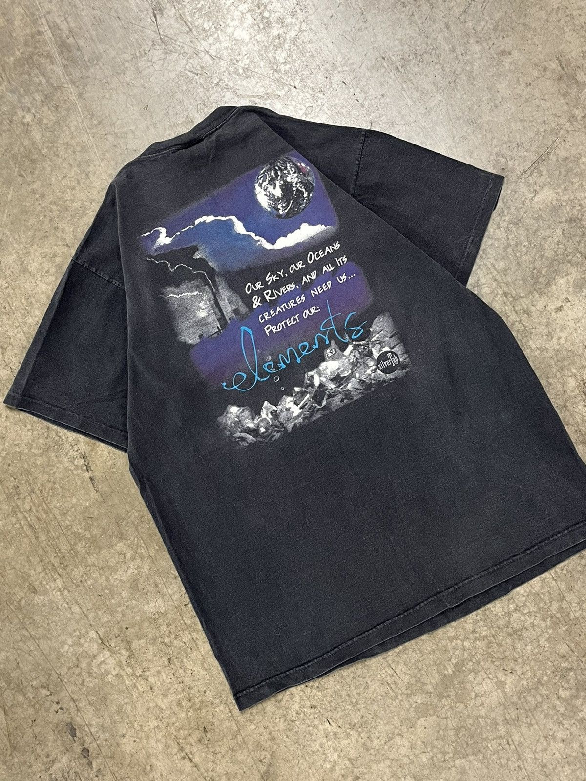 Levi's × Vintage Vintage silver tab elements tee shirt rare boxy faded Size US M / EU 48-50 / 2 - 1 Thumbnail