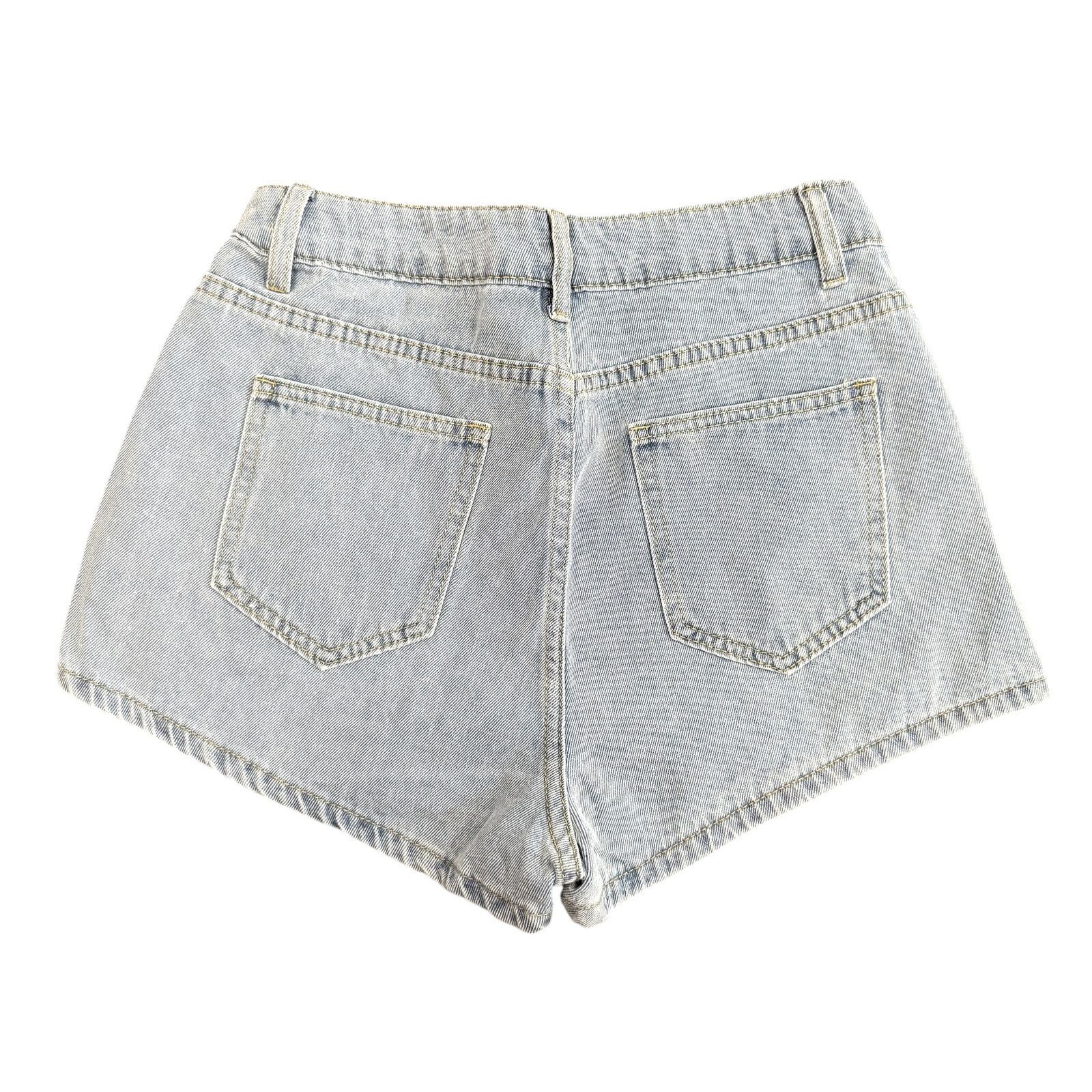 Shein High Waisted Mini Denim Shorts in Blue, Size S Size 27" / US 4 / IT 40 - 2 Thumbnail
