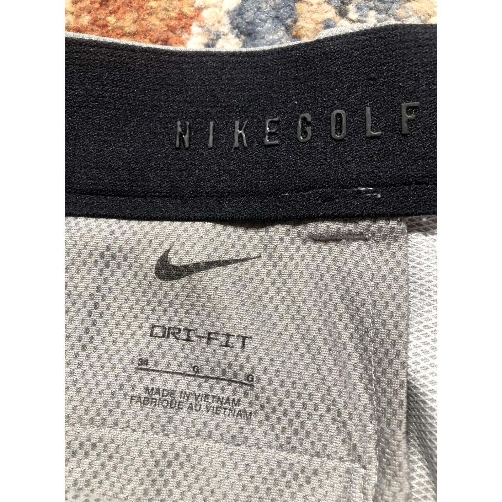 Nike Nike Golf Shorts Mens 34 Gray Dri-FIT Chino 10 Inseam Performance Casual Size US 34 / EU 50 - 7 Thumbnail