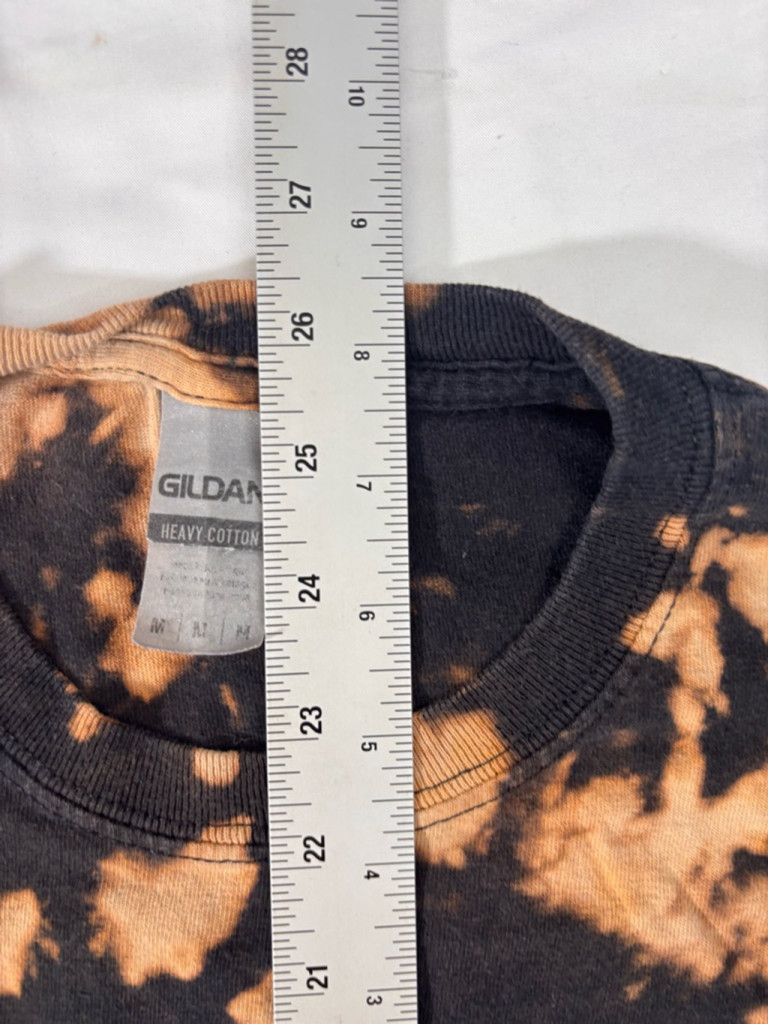 Gildan Men's Gildan T-shirt Size M Black and Orange Tie Dye Size US M / EU 48-50 / 2 - 5 Thumbnail